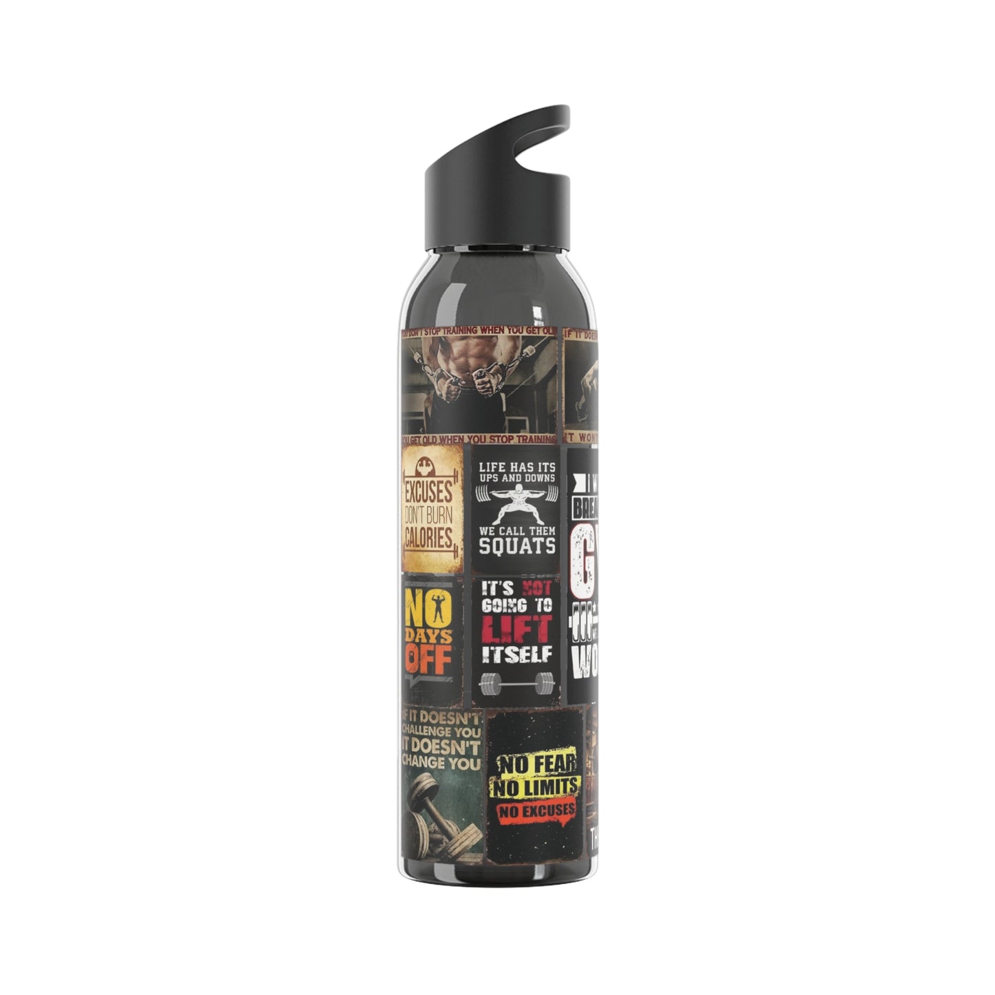 Motivational Water Bottle for Gym Lovers, Fitness Hydration, Workout Reminder, Gym Accessories, Sports Drinkware