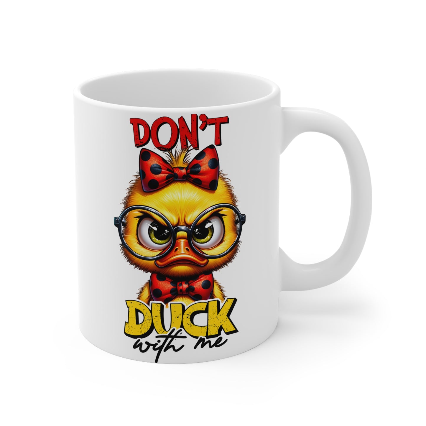 Funny Duck Ceramic Coffee Mug, Cute Animal Gifts, Quirky Kitchen Decor, Birthday, Gift for Coffee Lovers, Duck Themed Drinkware