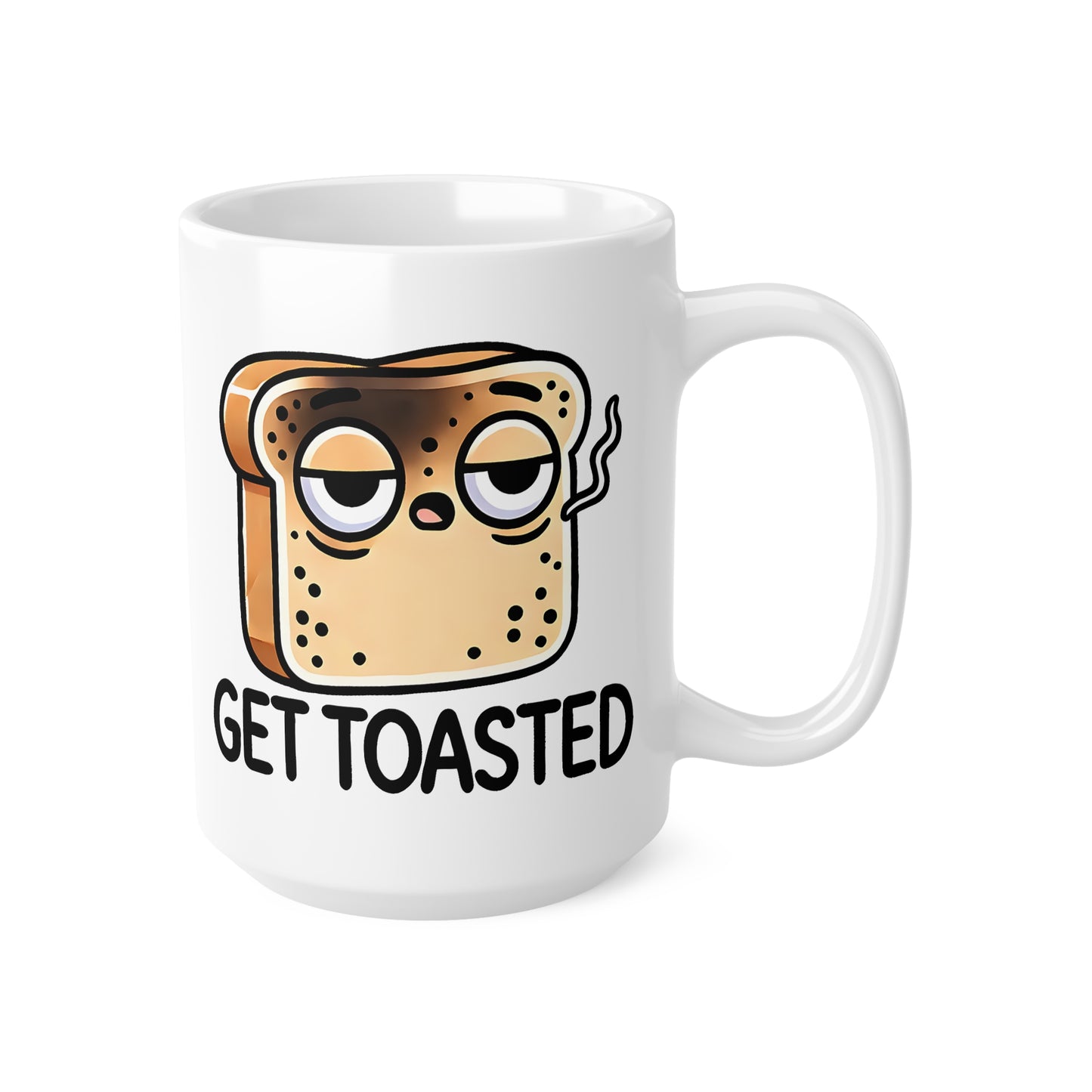 Funny Coffee Mug - Get Toasted - Perfect Gift for Coffee Lovers, Baristas, Holiday Celebration, Quirky Kitchen Decor