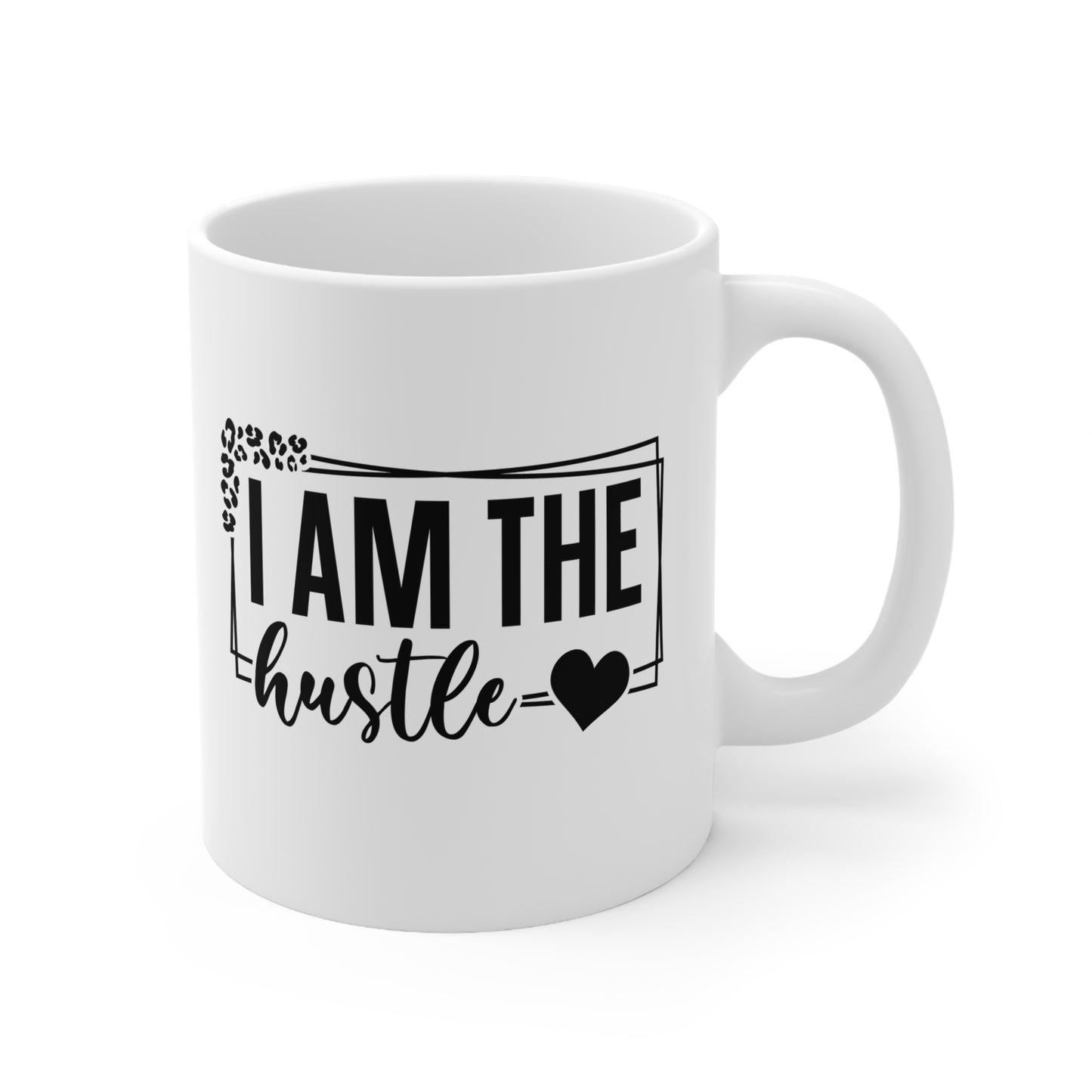 Motivational Coffee Mug, I Am The Hustle, Inspirational Gift for Entrepreneurs, Office Decor, Perfect for Work or Home, 11oz 15oz