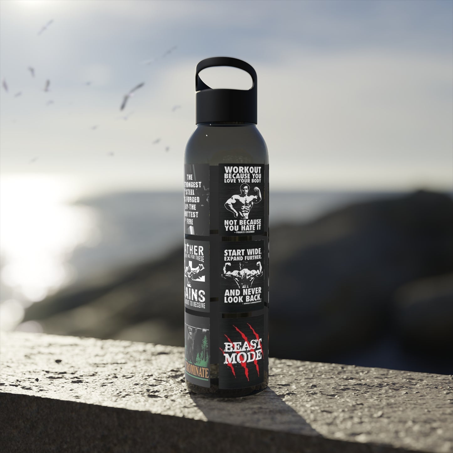Gym Motivational Water Bottle, Stay Hydrated, Fitness Gift, Workout Gear, Bodybuilding Accessory, Inspirational Gift