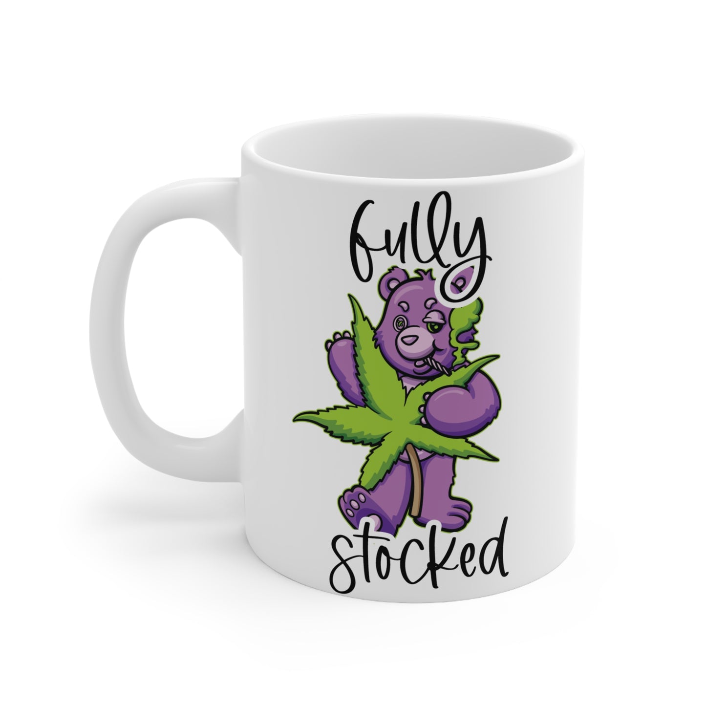 Fully Stocked Ceramic Coffee Cups - Fun & Quirky 11oz/15oz Mugs for Coffee Lovers