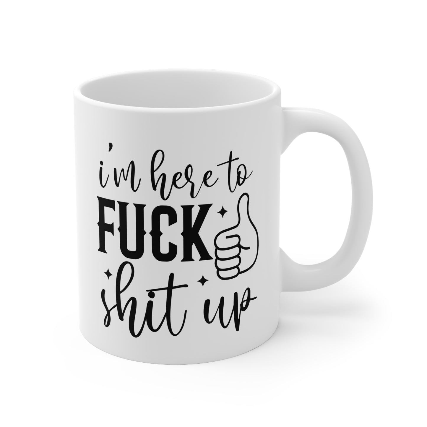 Funny Ceramic Coffee Cups for Sarcastic Humor Lovers, Gift for Birthday, Office, Coffee Lovers, 11oz or 15oz