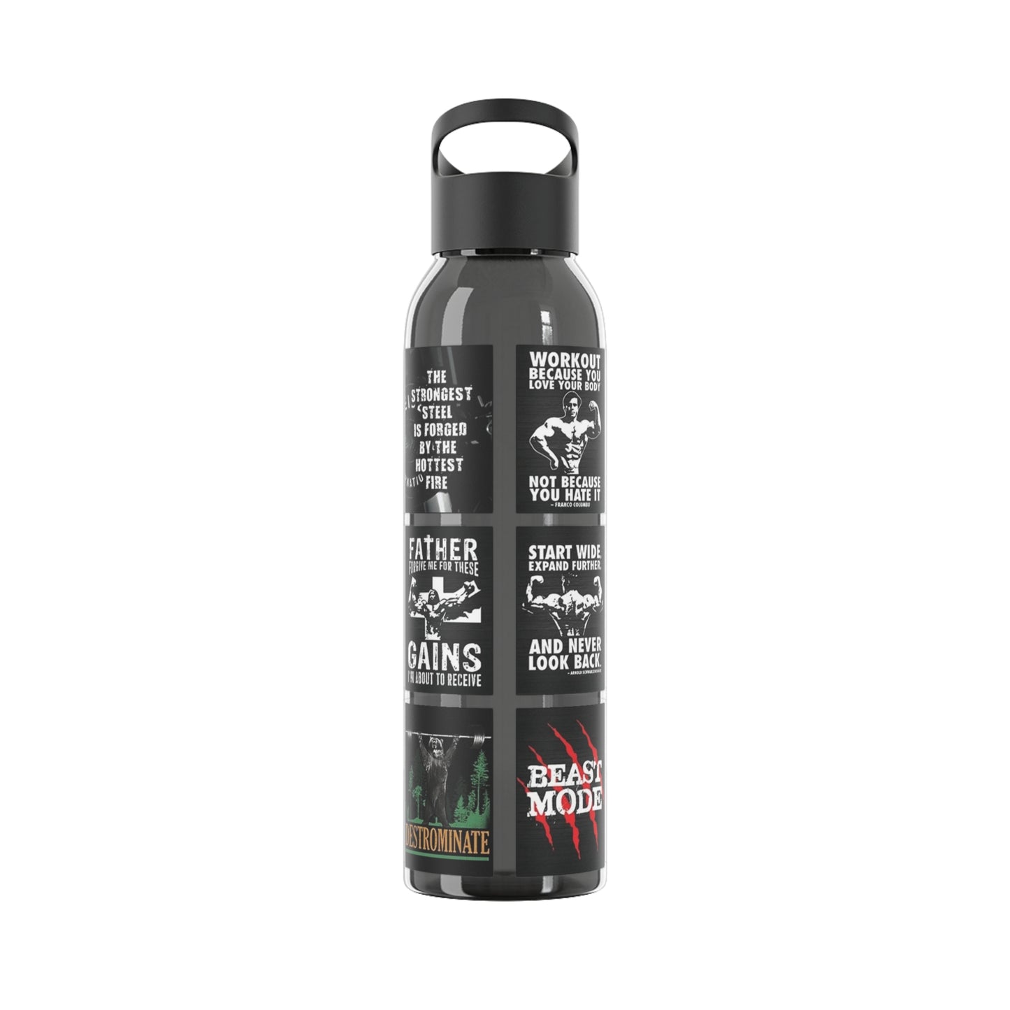 Gym Motivational Water Bottle, Stay Hydrated, Fitness Gift, Workout Gear, Bodybuilding Accessory, Inspirational Gift