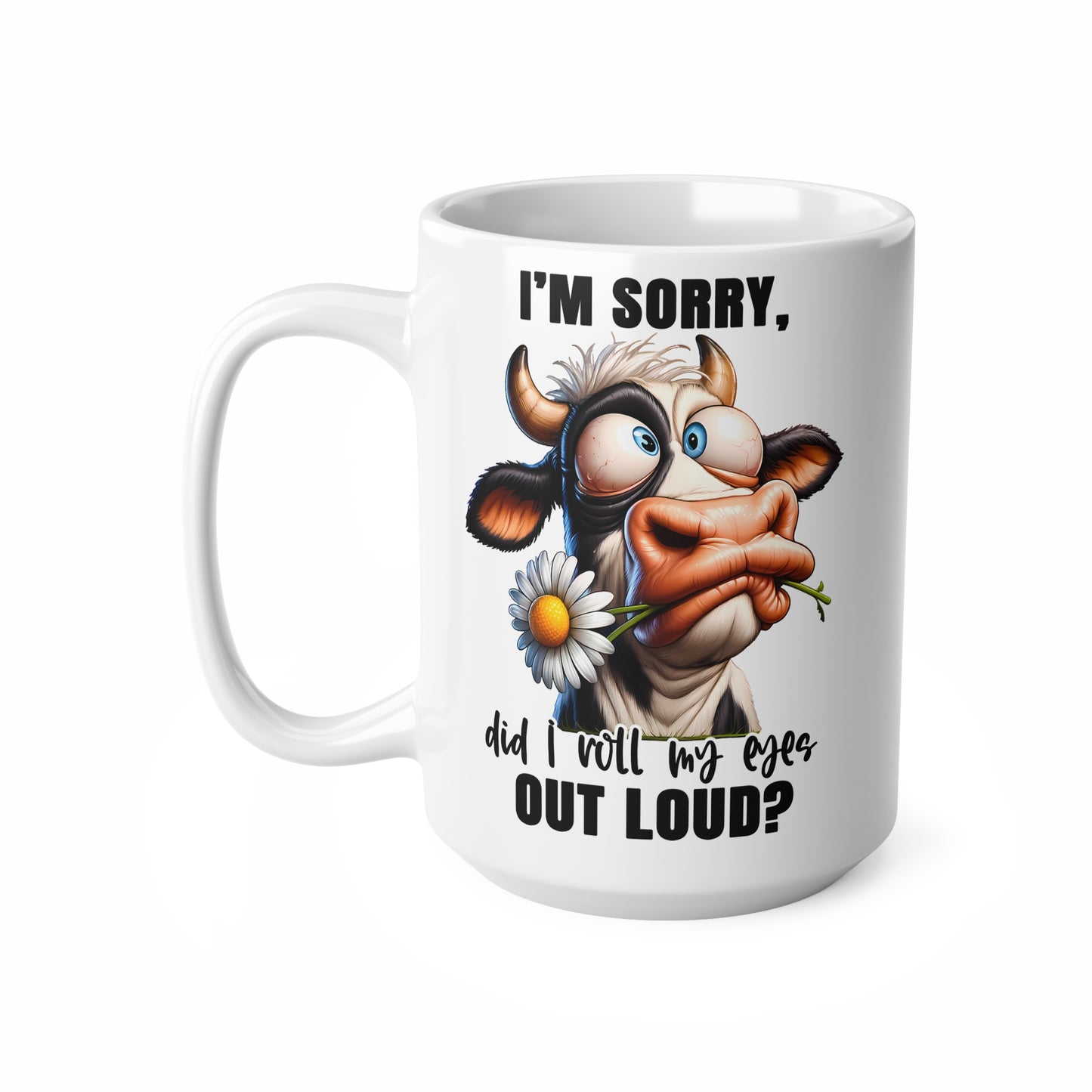 Funny Cow Coffee Mug – 11oz & 15oz – Perfect for Animal Lovers & Humor Enthusiasts