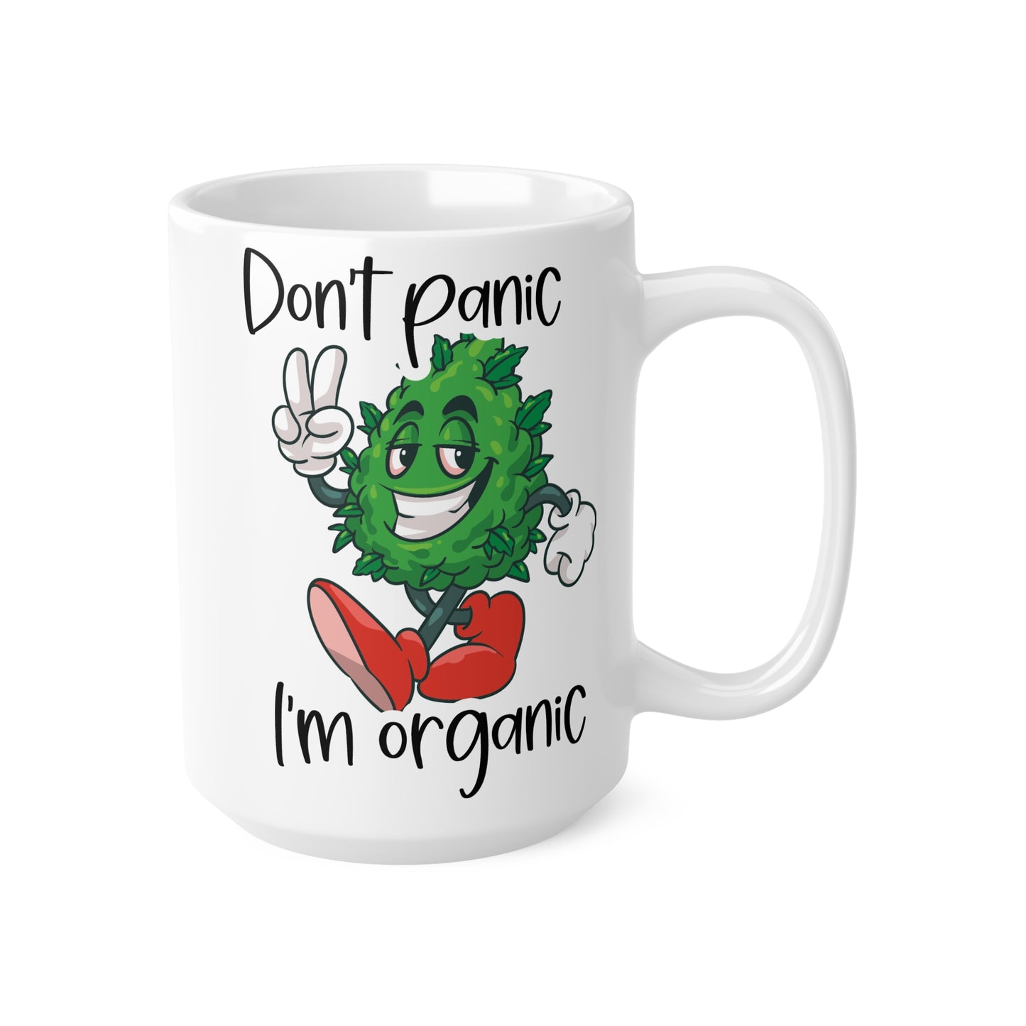 Funny Organic Themed Ceramic Coffee Cups - 11oz & 15oz