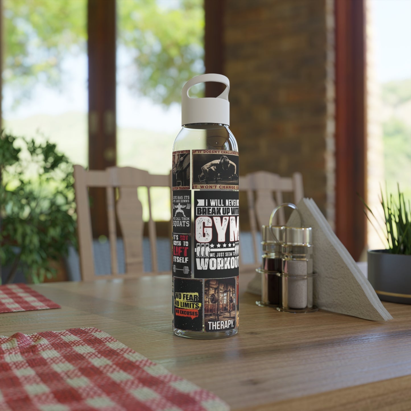 Motivational Water Bottle for Gym Lovers, Fitness Hydration, Workout Reminder, Gym Accessories, Sports Drinkware