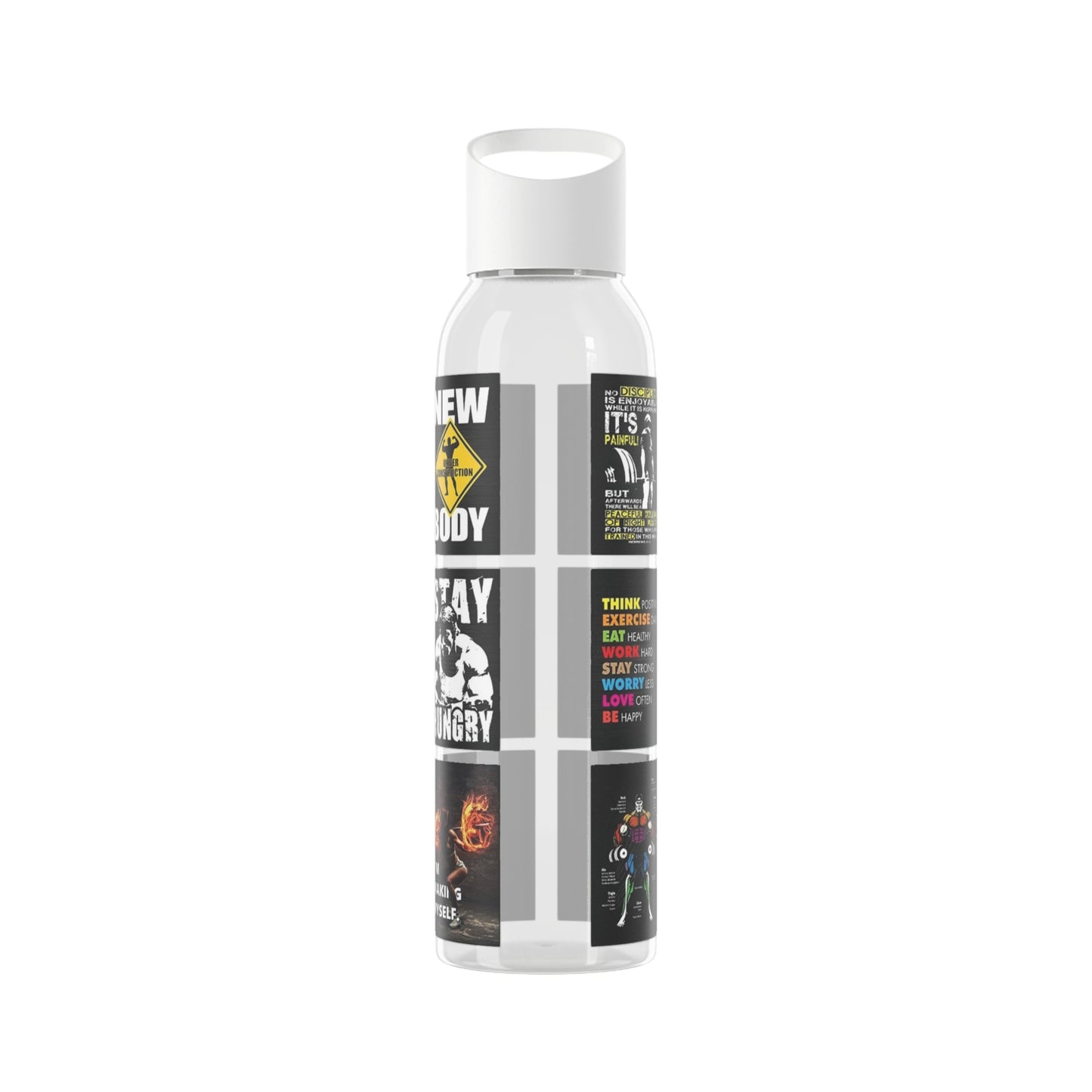 Gym Motivational Water Bottle, Stay Hydrated, Fitness Gift, Workout Gear, Bodybuilding Accessory, Inspirational Gift