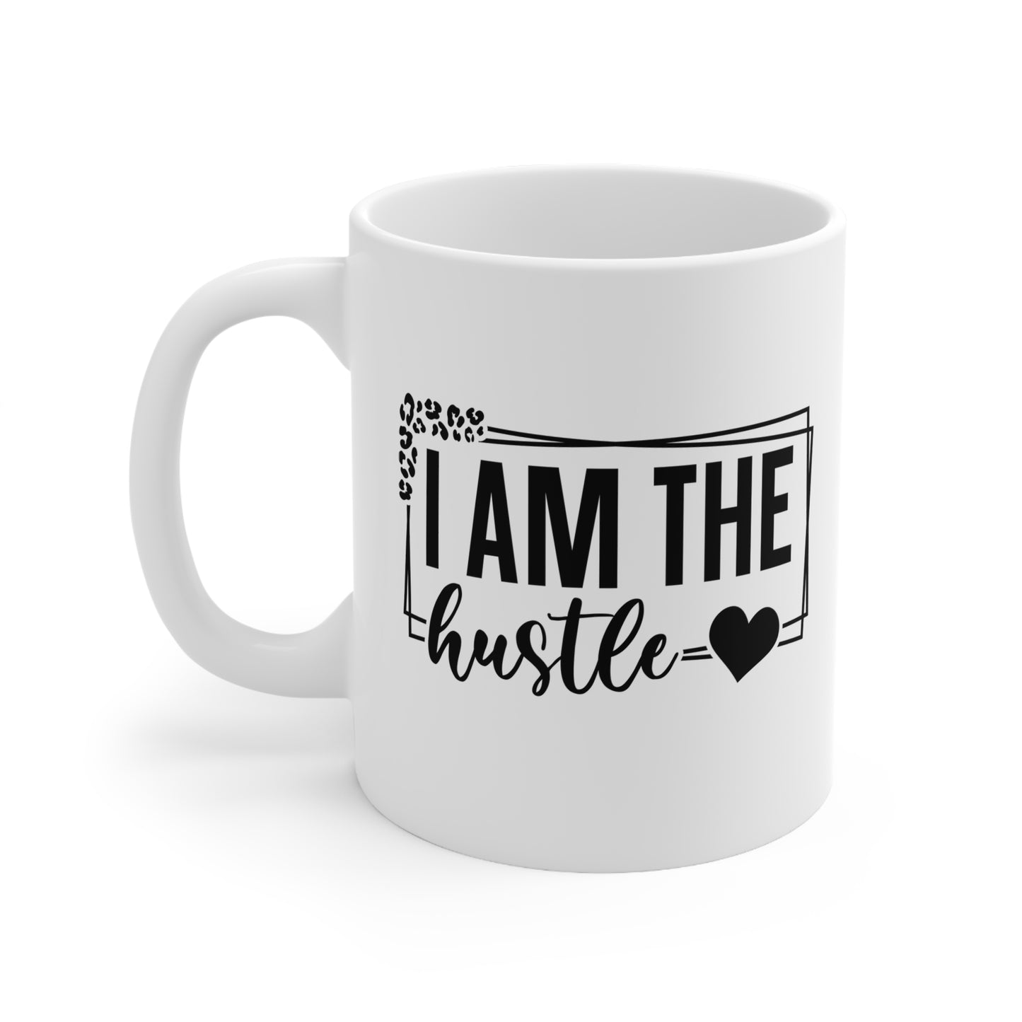 Motivational Coffee Mug, I Am The Hustle, Inspirational Gift for Entrepreneurs, Office Decor, Perfect for Work or Home, 11oz 15oz