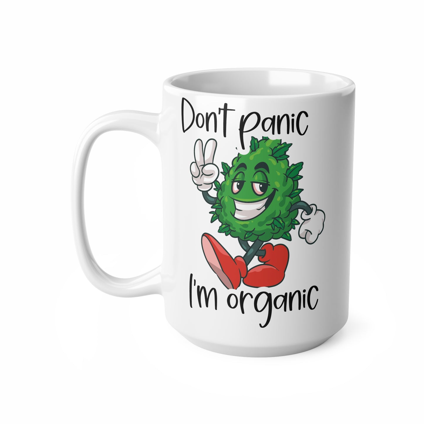 Funny Organic Themed Ceramic Coffee Cups - 11oz & 15oz