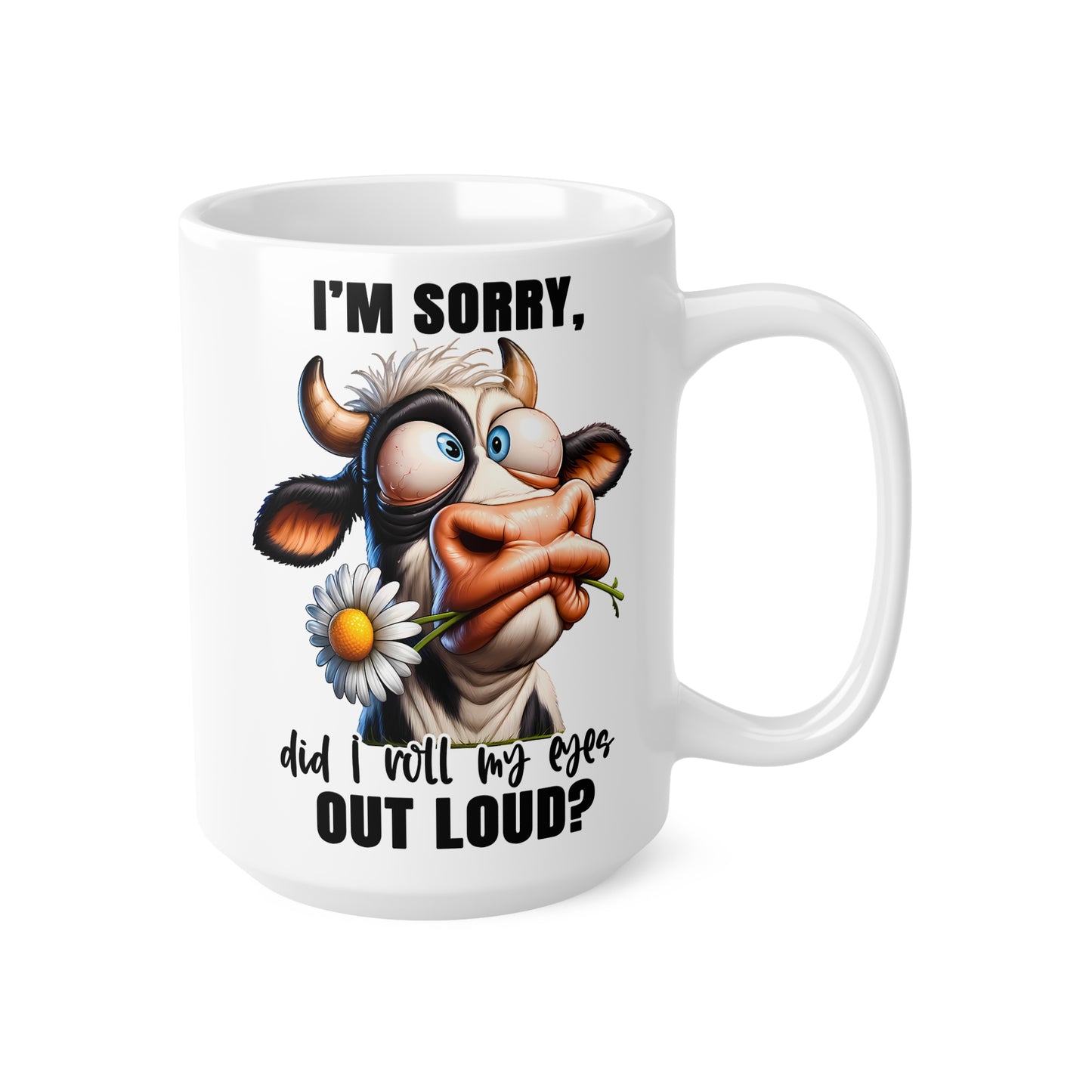 Funny Cow Coffee Mug – 11oz & 15oz – Perfect for Animal Lovers & Humor Enthusiasts