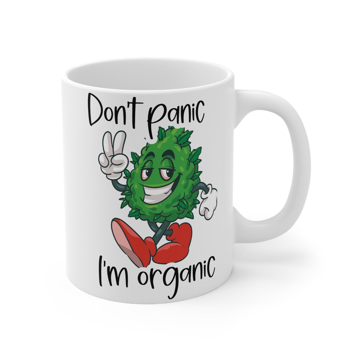 Funny Organic Themed Ceramic Coffee Cups - 11oz & 15oz