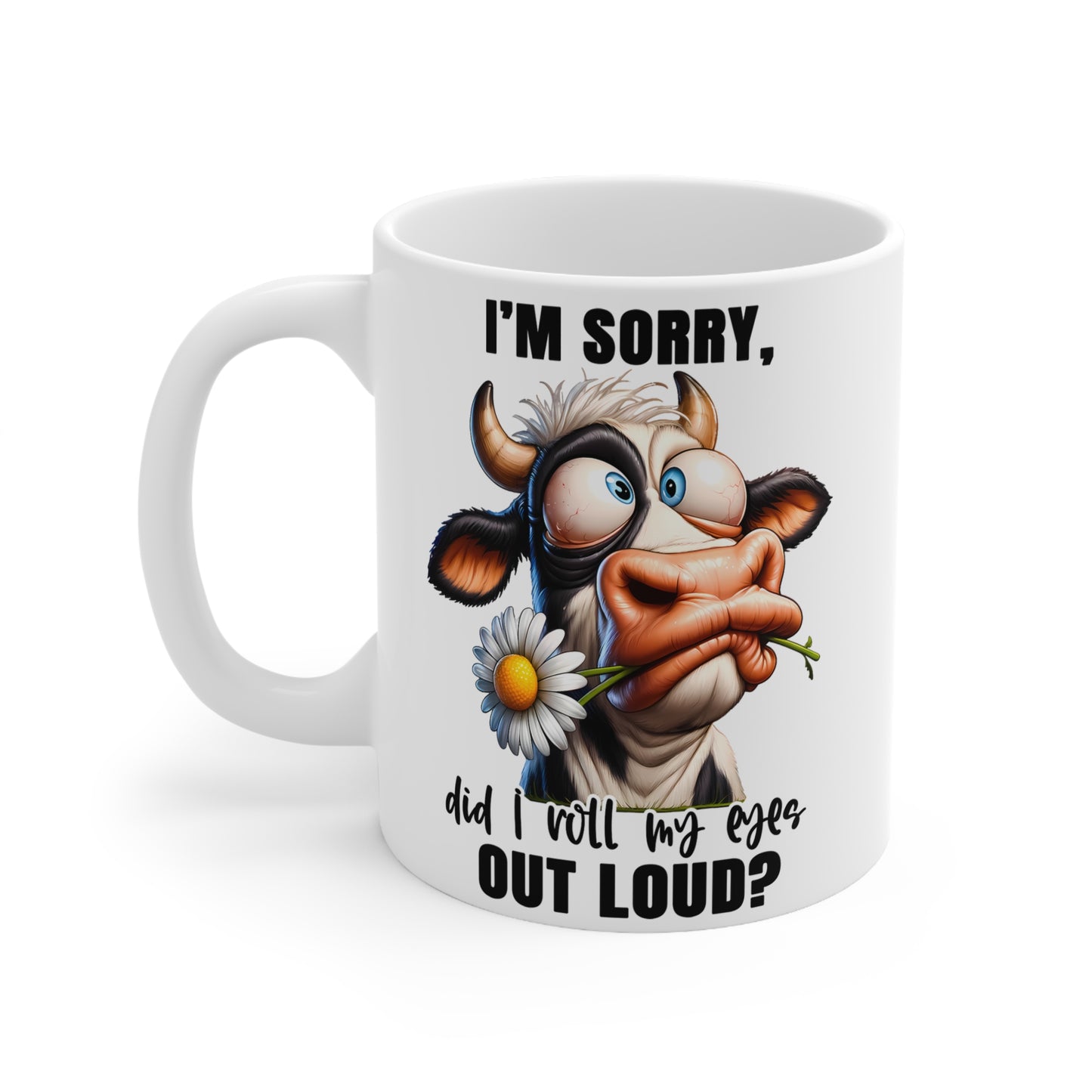 Funny Cow Coffee Mug – 11oz & 15oz – Perfect for Animal Lovers & Humor Enthusiasts