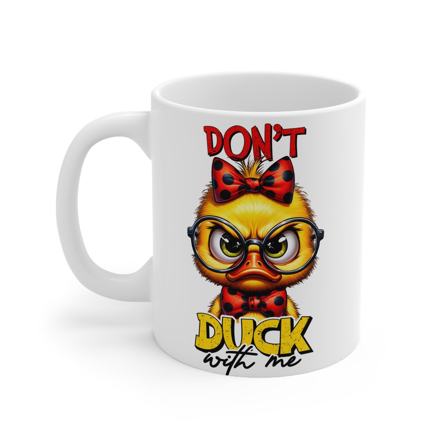 Funny Duck Ceramic Coffee Mug, Cute Animal Gifts, Quirky Kitchen Decor, Birthday, Gift for Coffee Lovers, Duck Themed Drinkware