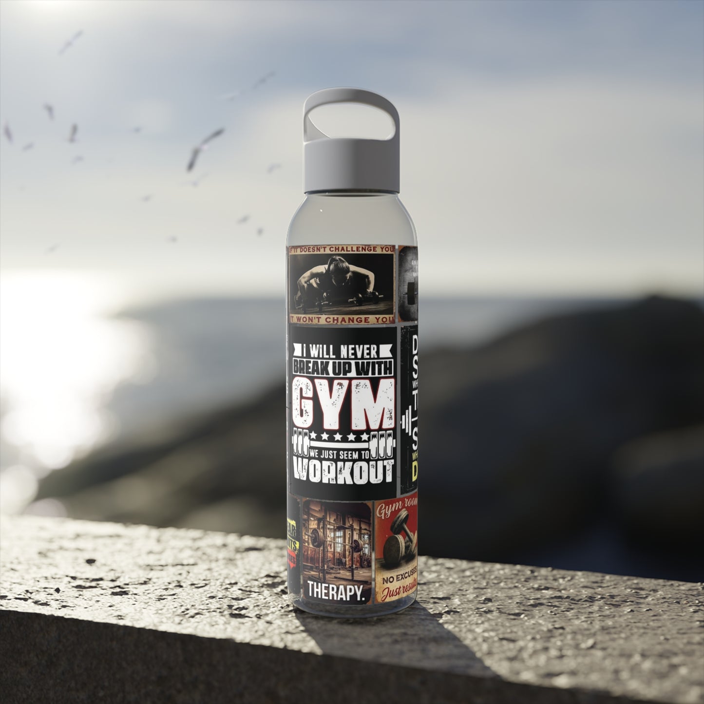 Motivational Water Bottle for Gym Lovers, Fitness Hydration, Workout Reminder, Gym Accessories, Sports Drinkware