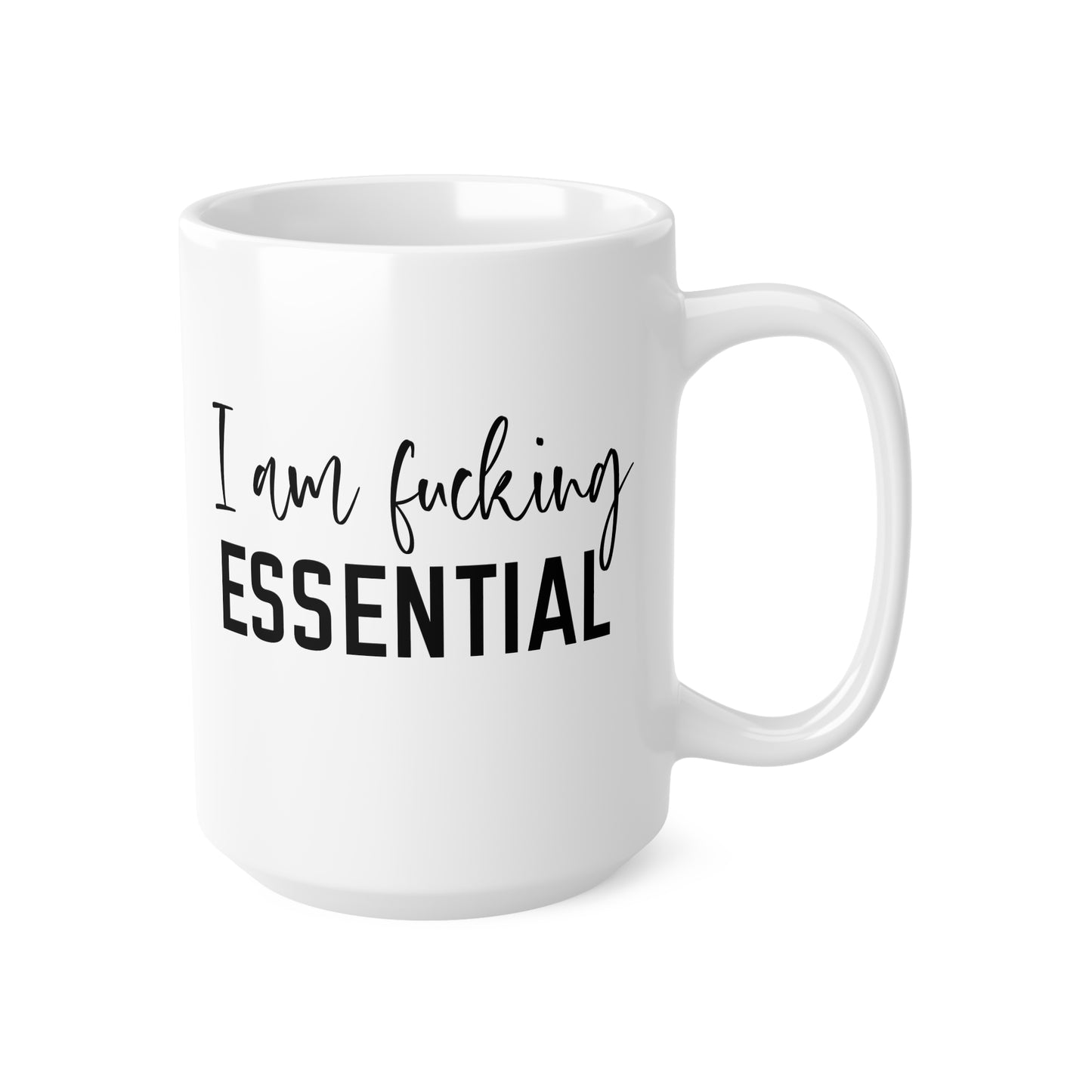 Essential Coffee Mug Set - Perfect Gift for Coffee Lovers, Humor Cups for Home, Office, Birthdays, Galentine's Day