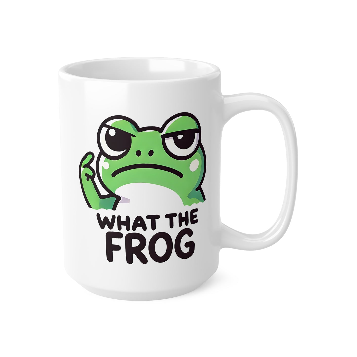 Funny Frog Coffee Mug | What the Frog | Unique Ceramic Cup for Gifts, Office, Home Decor, Tea Lovers
