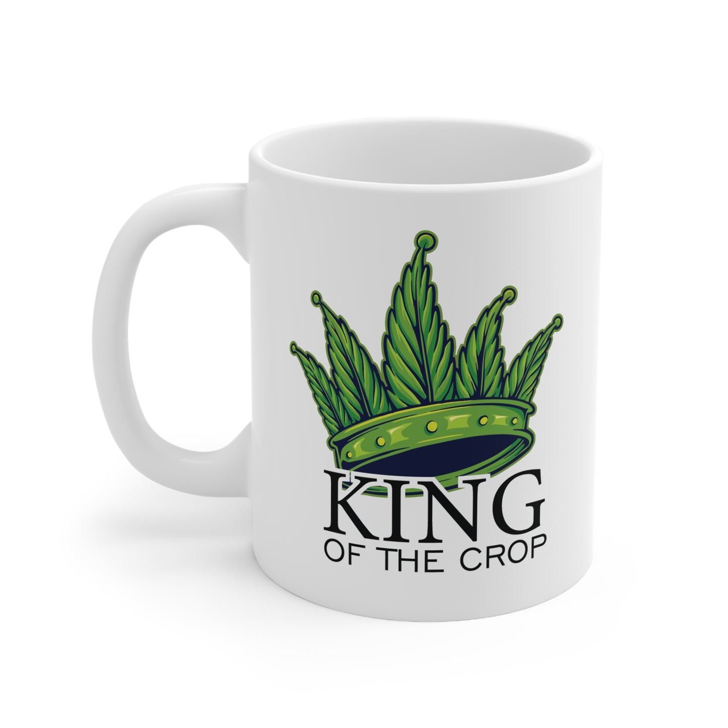 King of the Crop Ceramic Coffee Mug - Perfect for Cannabis Enthusiasts