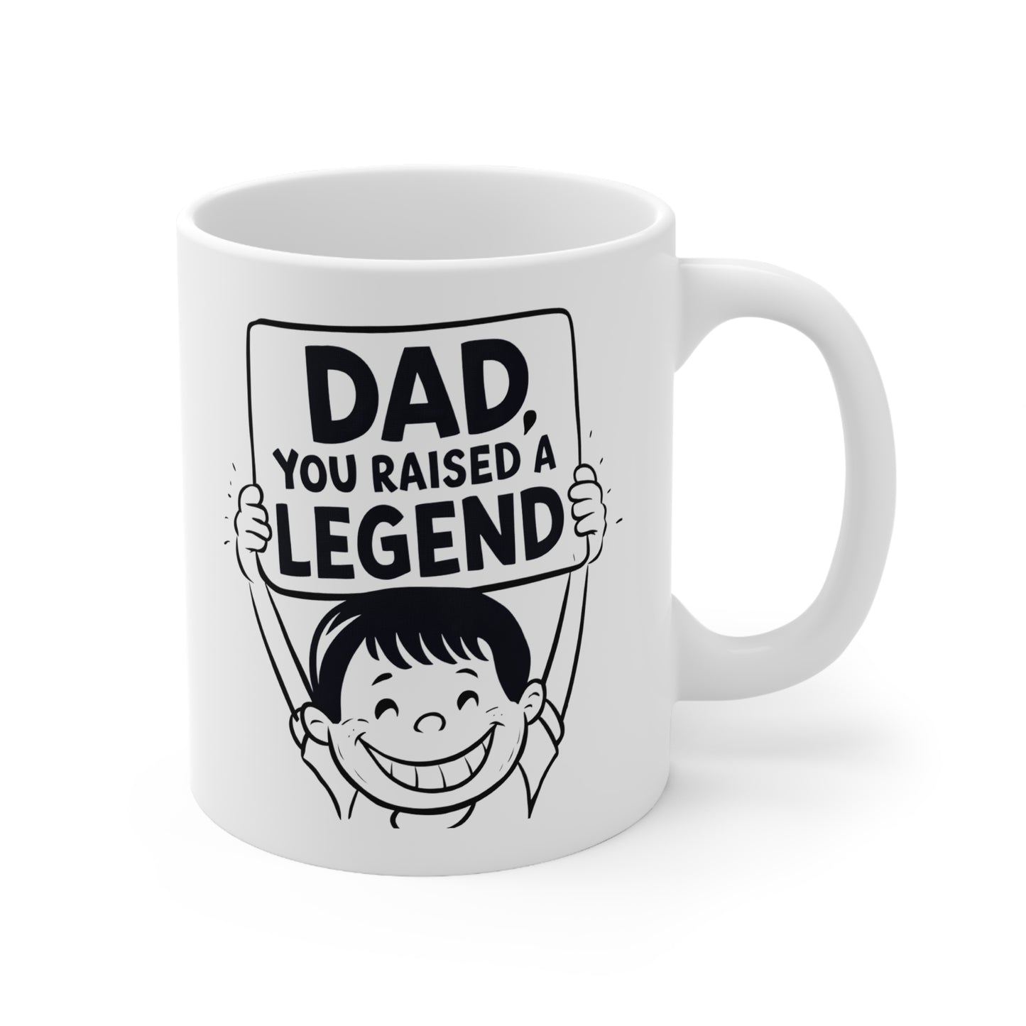 Dad Hero Coffee Mug - 11oz & 15oz - Perfect Gift for Father's Day