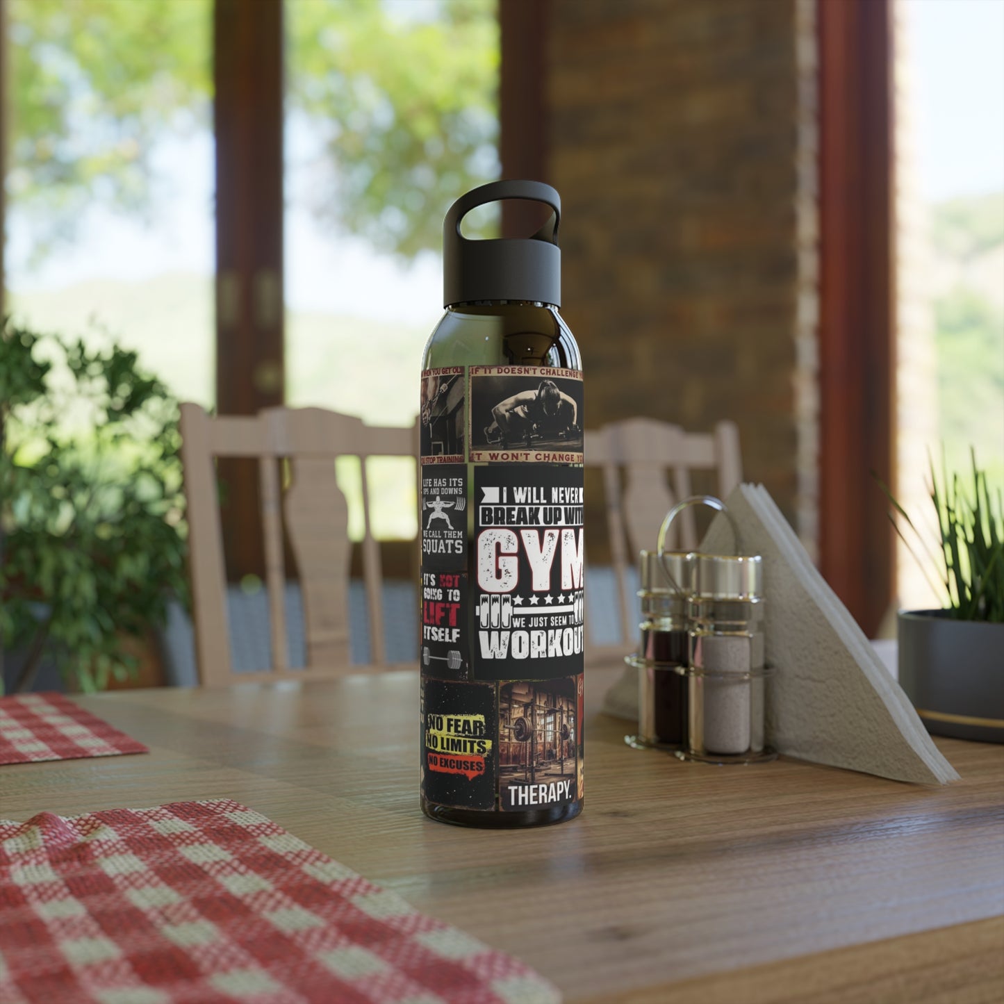 Motivational Water Bottle for Gym Lovers, Fitness Hydration, Workout Reminder, Gym Accessories, Sports Drinkware