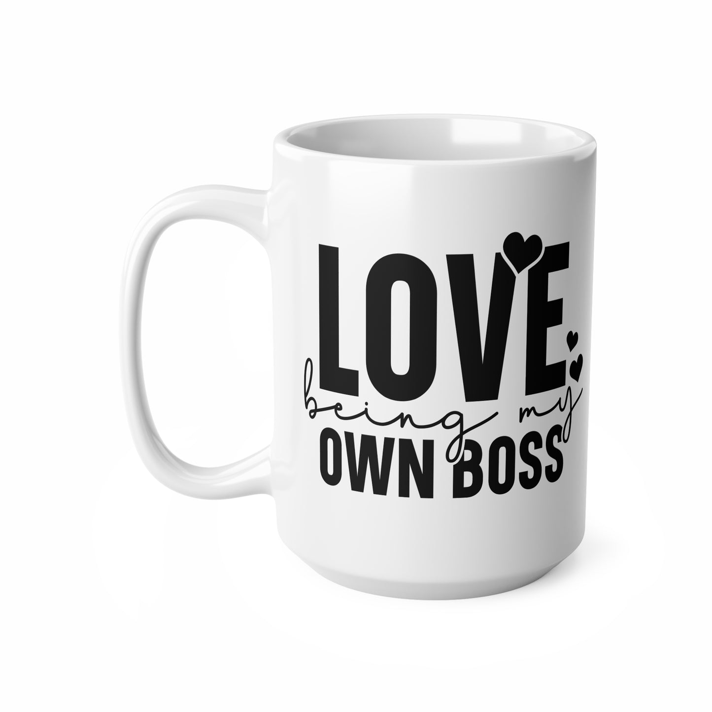 Empowering Ceramic Coffee Cups, Love Being My Own Boss Mugs, Motivation Gifts, Entrepreneur Decor, Office Essentials