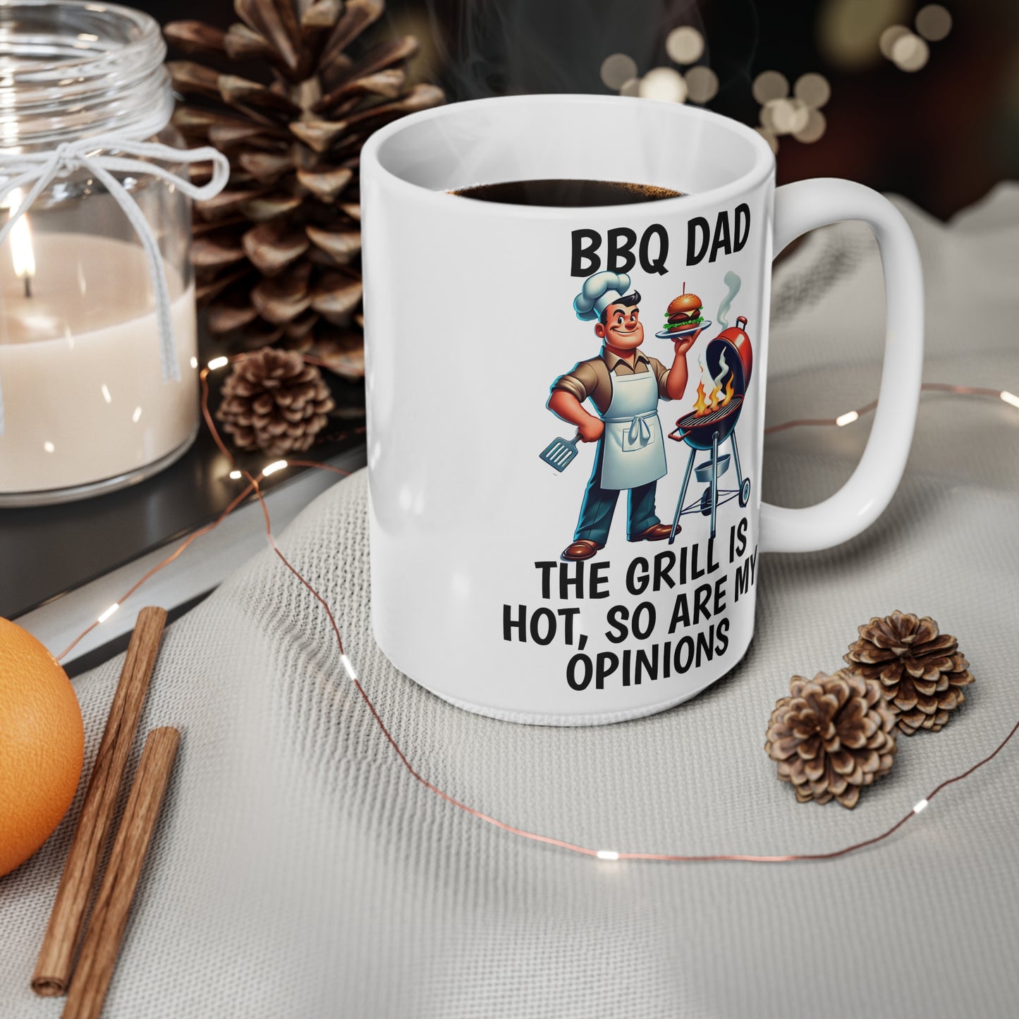 Funny BBQ Dad Coffee Mug - 11oz & 15oz - Perfect Gift for Grill Lovers