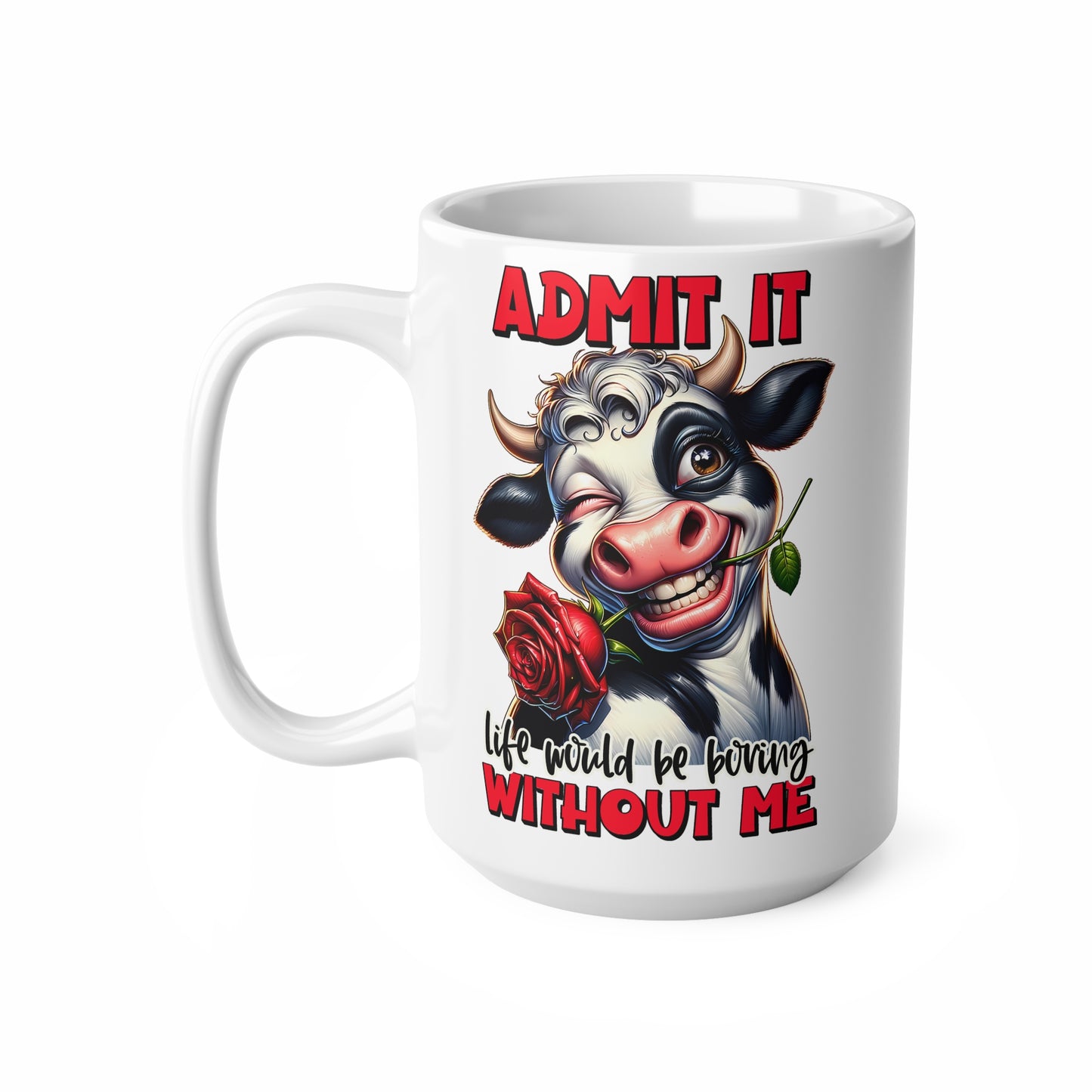 Cute Cow Coffee Mug, Funny Cow Mug, Adorable Ceramic Cups for Gift, Coffee Lovers Gift, Unique Gift for Her