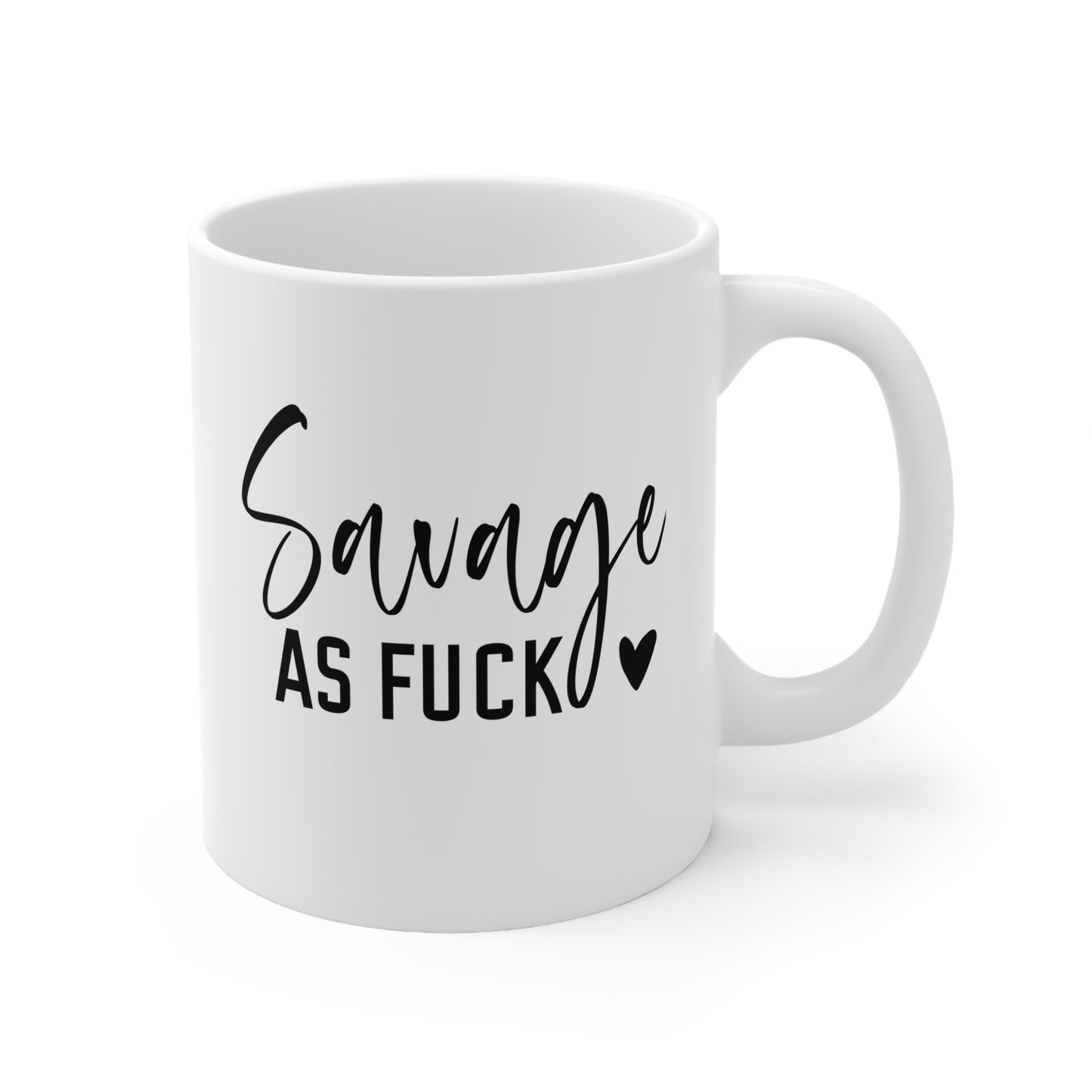 Savage Coffee Mug with Attitude - Perfect for Gifting, Daily Use, or Celebrations, 11oz, 15oz, Fierce Beverage Cup, Funny Coffee Cups, [...]
