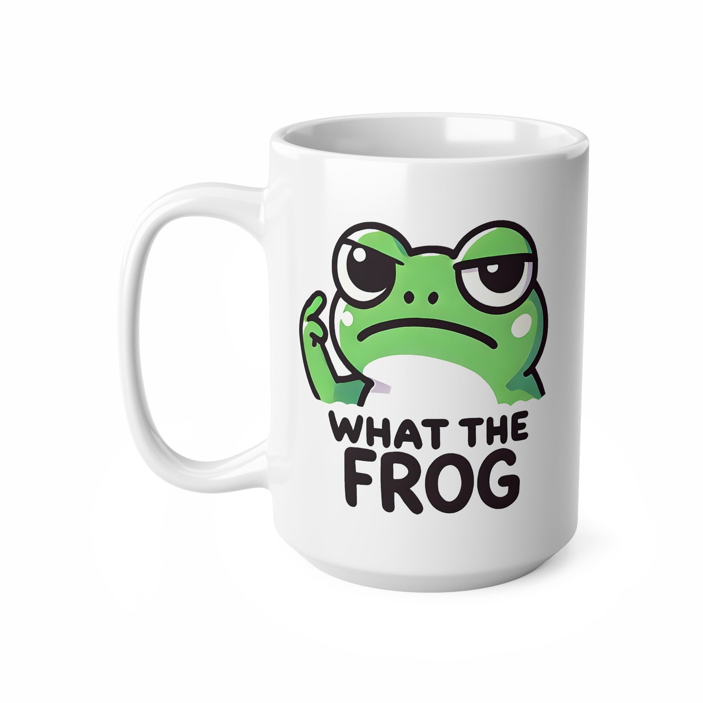 Funny Frog Coffee Mug | What the Frog | Unique Ceramic Cup for Gifts, Office, Home Decor, Tea Lovers