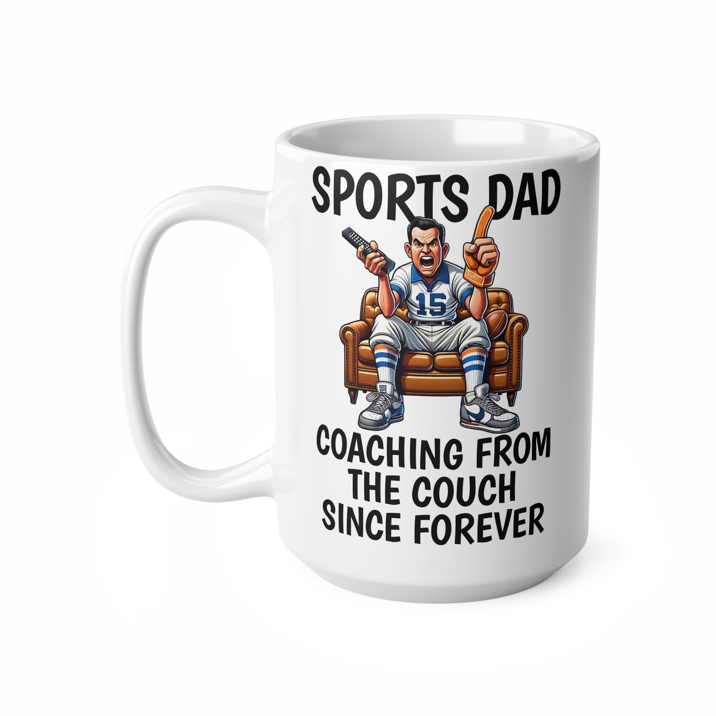 Sports Dad Coffee Cup, Fun Gift for Father's Day, Coffee Mug for Dads, Couch Coach, Sports Lover Cup, Unique Dad Gift
