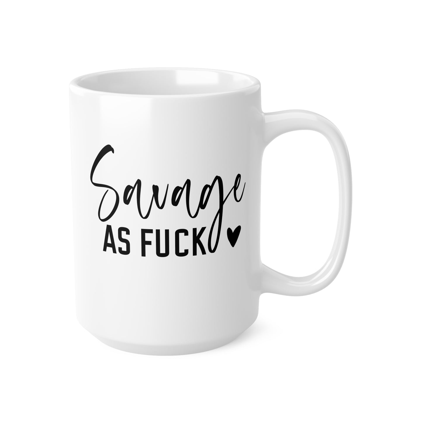 Savage Coffee Mug with Attitude - Perfect for Gifting, Daily Use, or Celebrations, 11oz, 15oz, Fierce Beverage Cup, Funny Coffee Cups, [...]