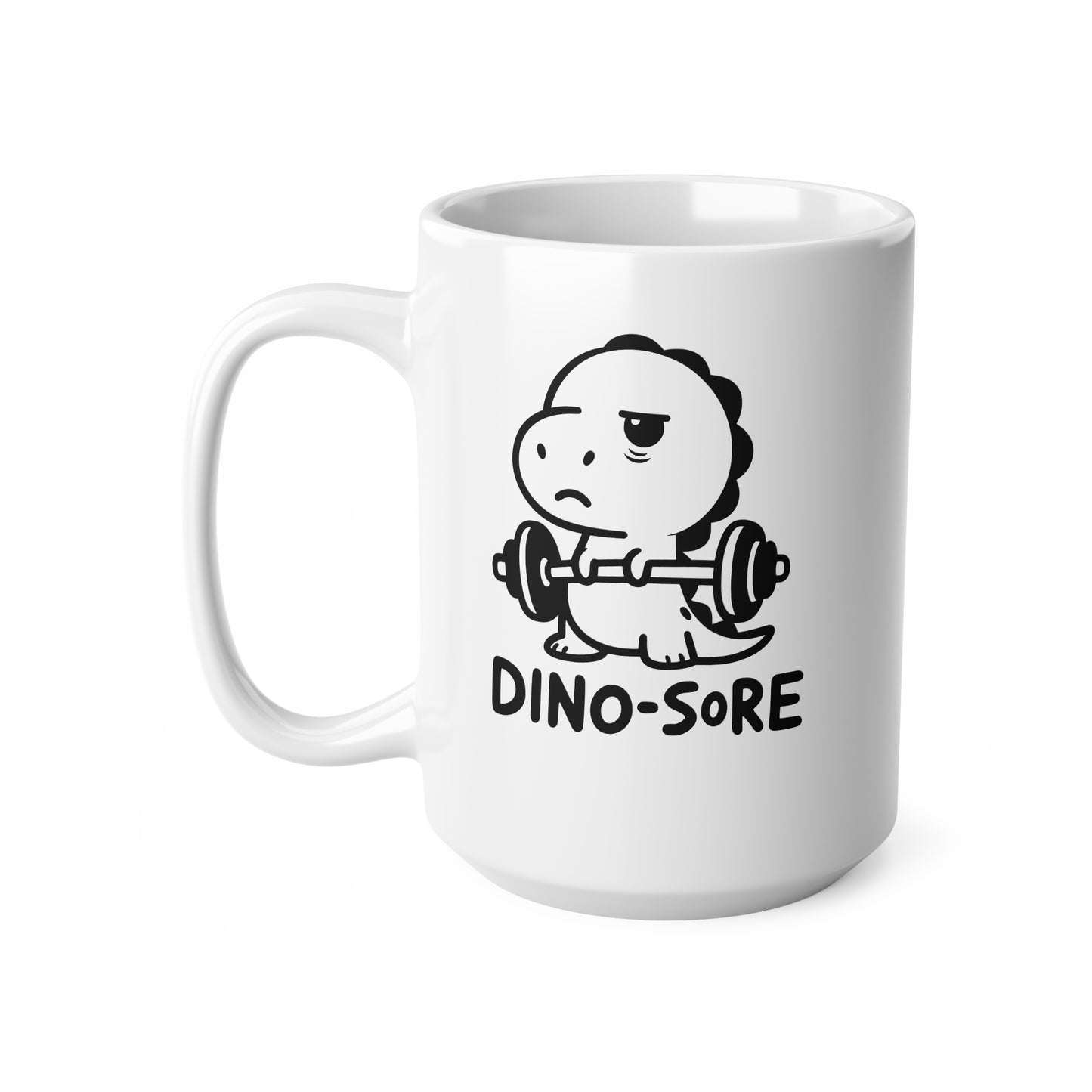 Funny Dinosaur Coffee Mug, Dino-Sore Ceramic Cup for Coffee Lovers, Gift for Gym Enthusiasts, Cute Drinkware for Home & Office, Quirky [...]