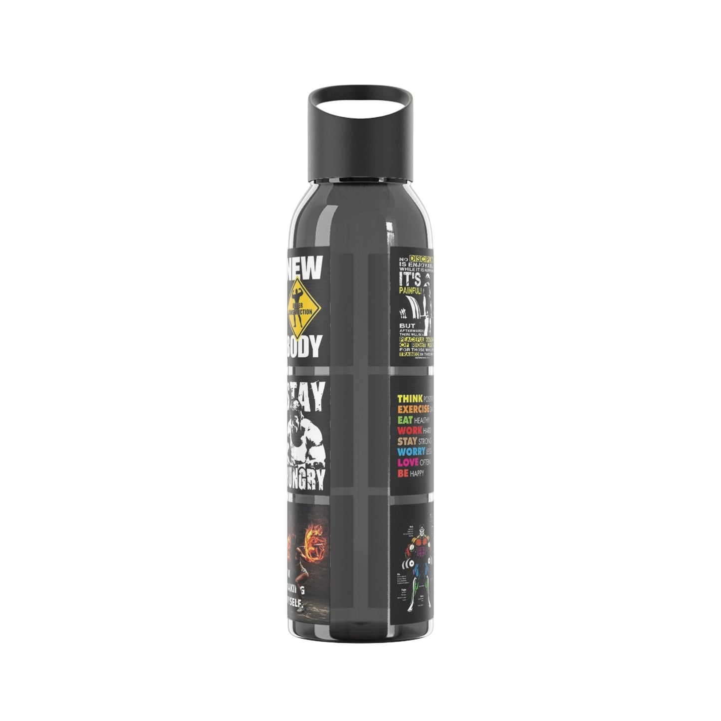 Gym Motivational Water Bottle, Stay Hydrated, Fitness Gift, Workout Gear, Bodybuilding Accessory, Inspirational Gift