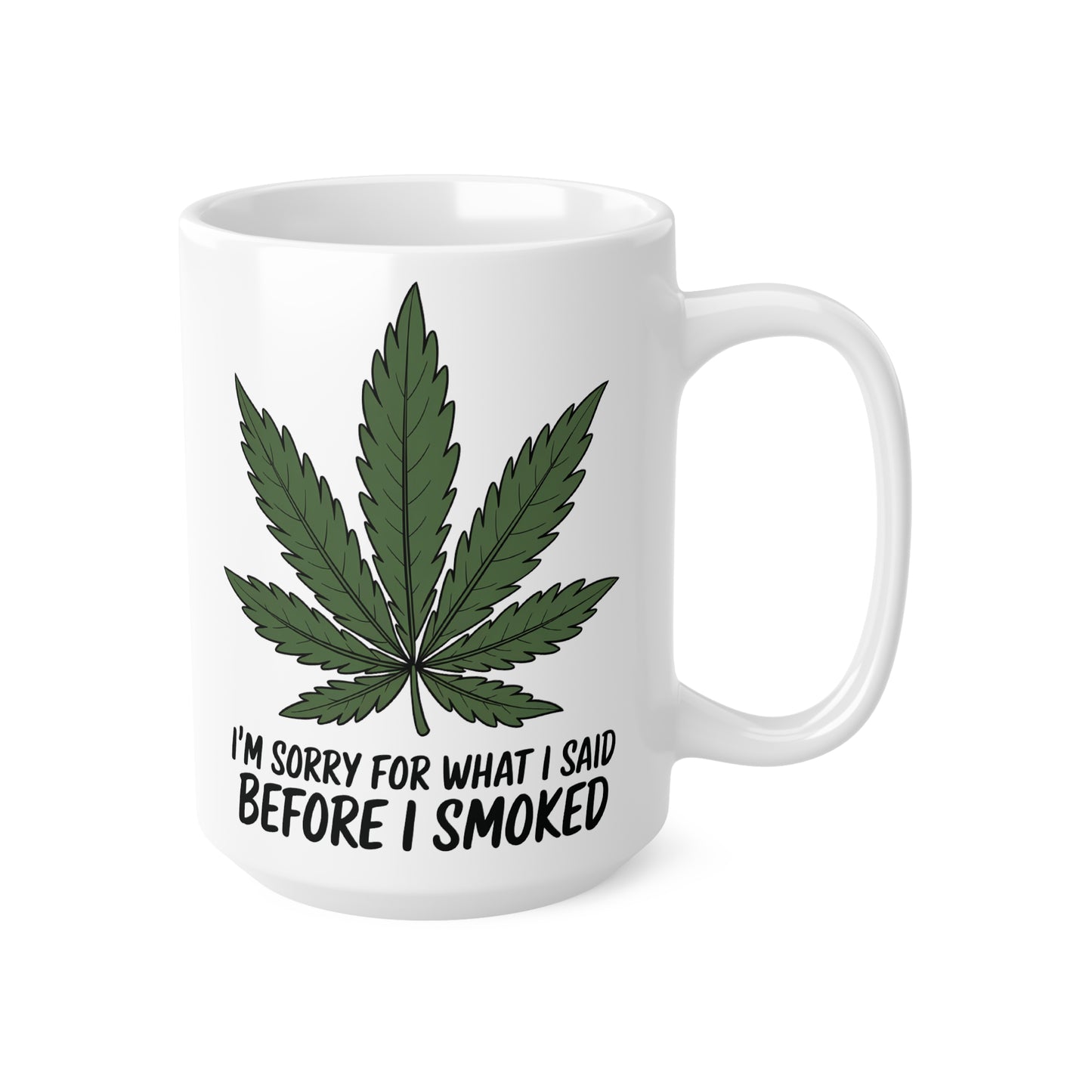 Ceramic Coffee Mugs with Cannabis Design, Funny Gifts for Weed Lovers, 11oz 15oz, Great for Home/Office, Unique Birthday Present, [...]