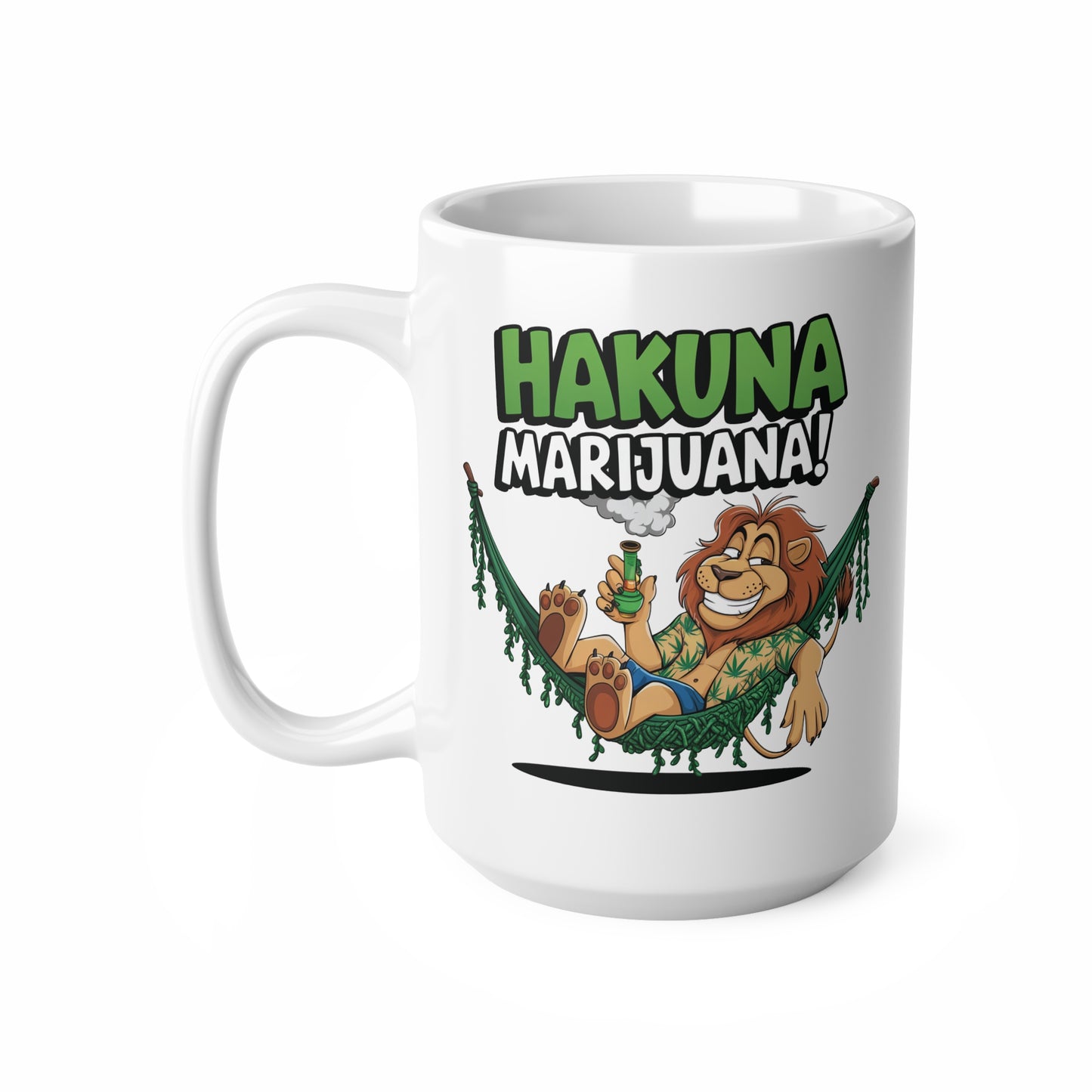 Hakuna Marijuana Ceramic Coffee Cups - Fun 11oz & 15oz Mugs for Chill Vibes