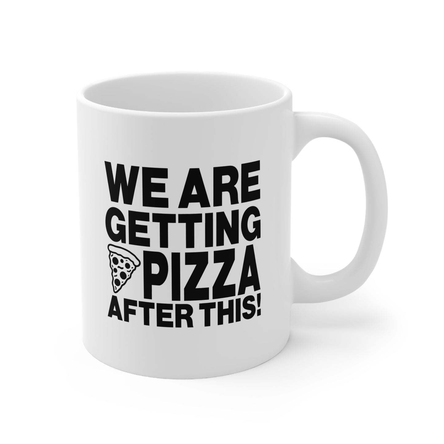 Pizza Lovers Ceramic Coffee Cups - Funny Coffee Mugs, Gift for Foodies, Pizza Party Decor, Fun Kitchenware, 11oz, 15oz