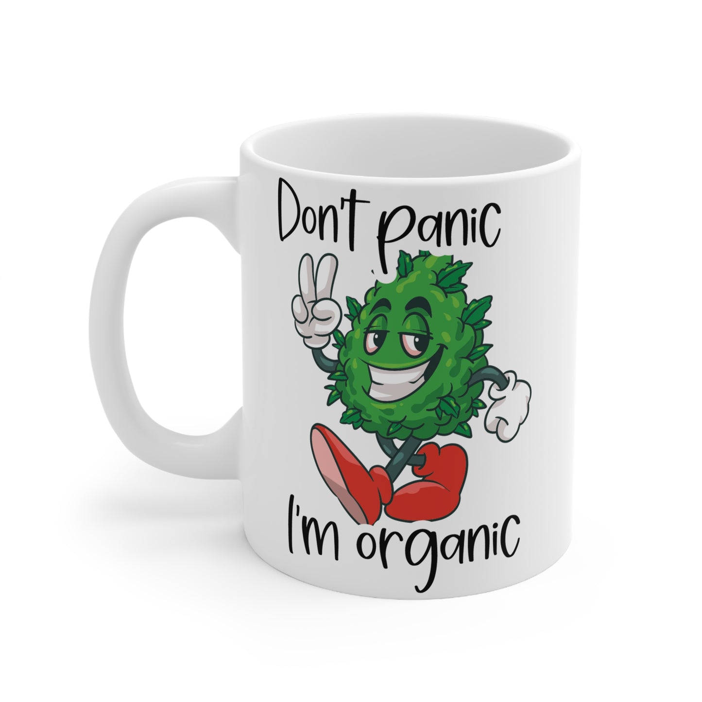 Funny Organic Themed Ceramic Coffee Cups - 11oz & 15oz