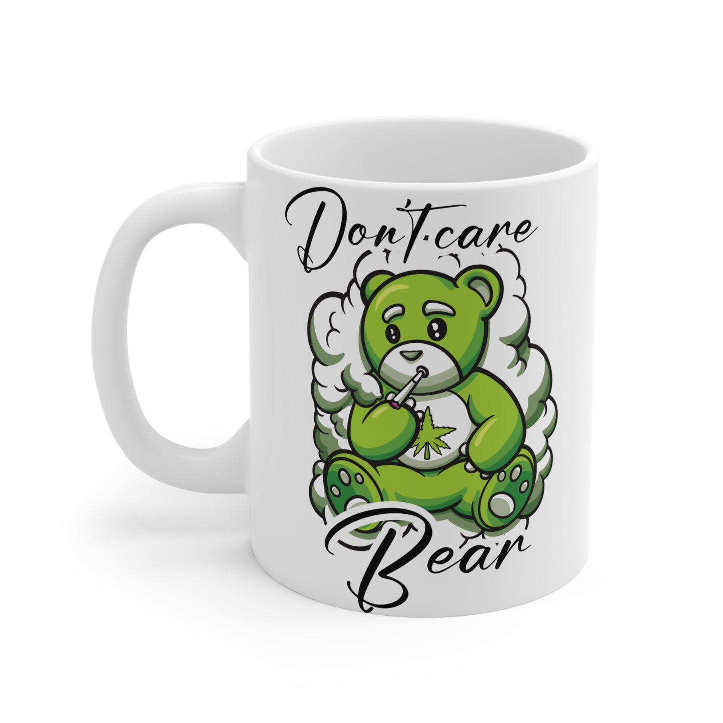 Funny Don’t Care Bear Ceramic Coffee Cups - 11oz & 15oz