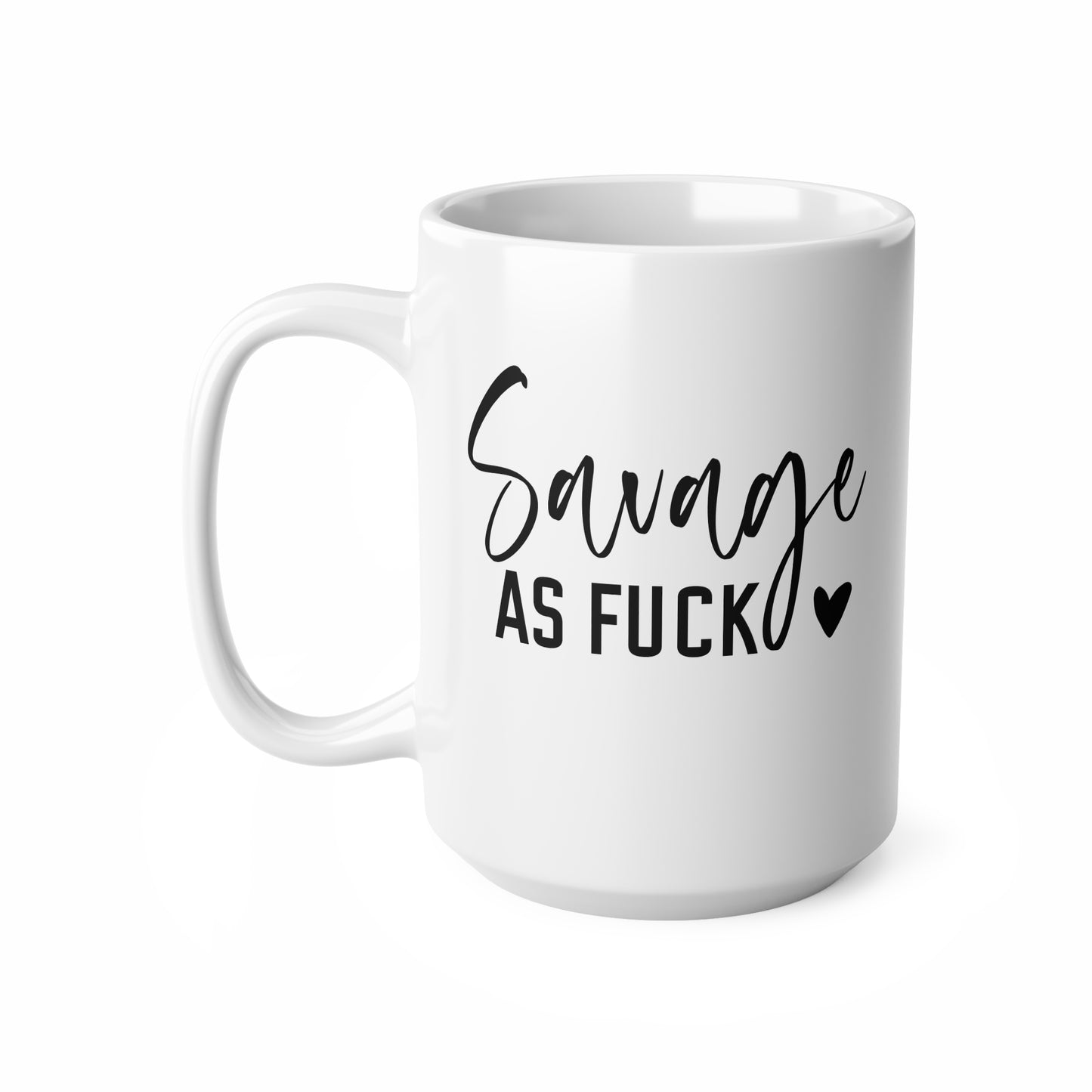 Savage Coffee Mug with Attitude - Perfect for Gifting, Daily Use, or Celebrations, 11oz, 15oz, Fierce Beverage Cup, Funny Coffee Cups, [...]