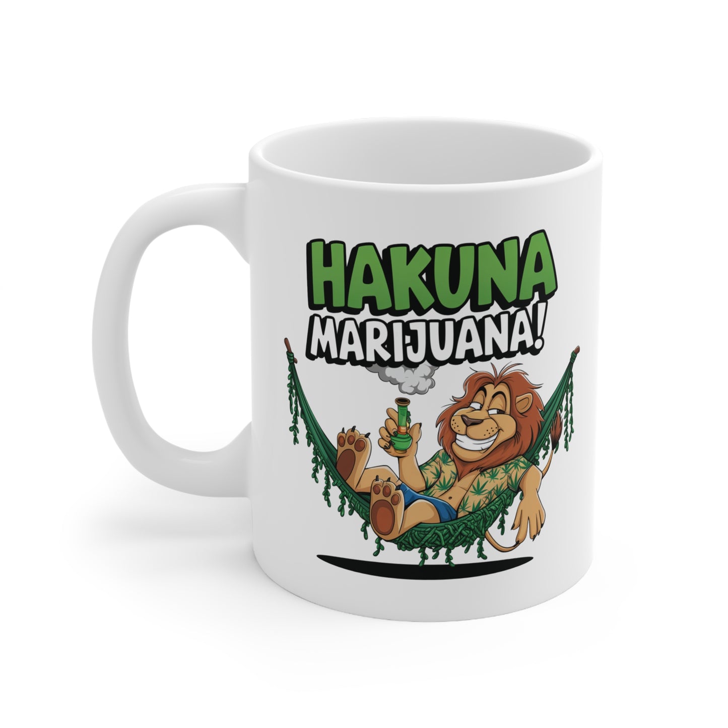 Hakuna Marijuana Ceramic Coffee Cups - Fun 11oz & 15oz Mugs for Chill Vibes