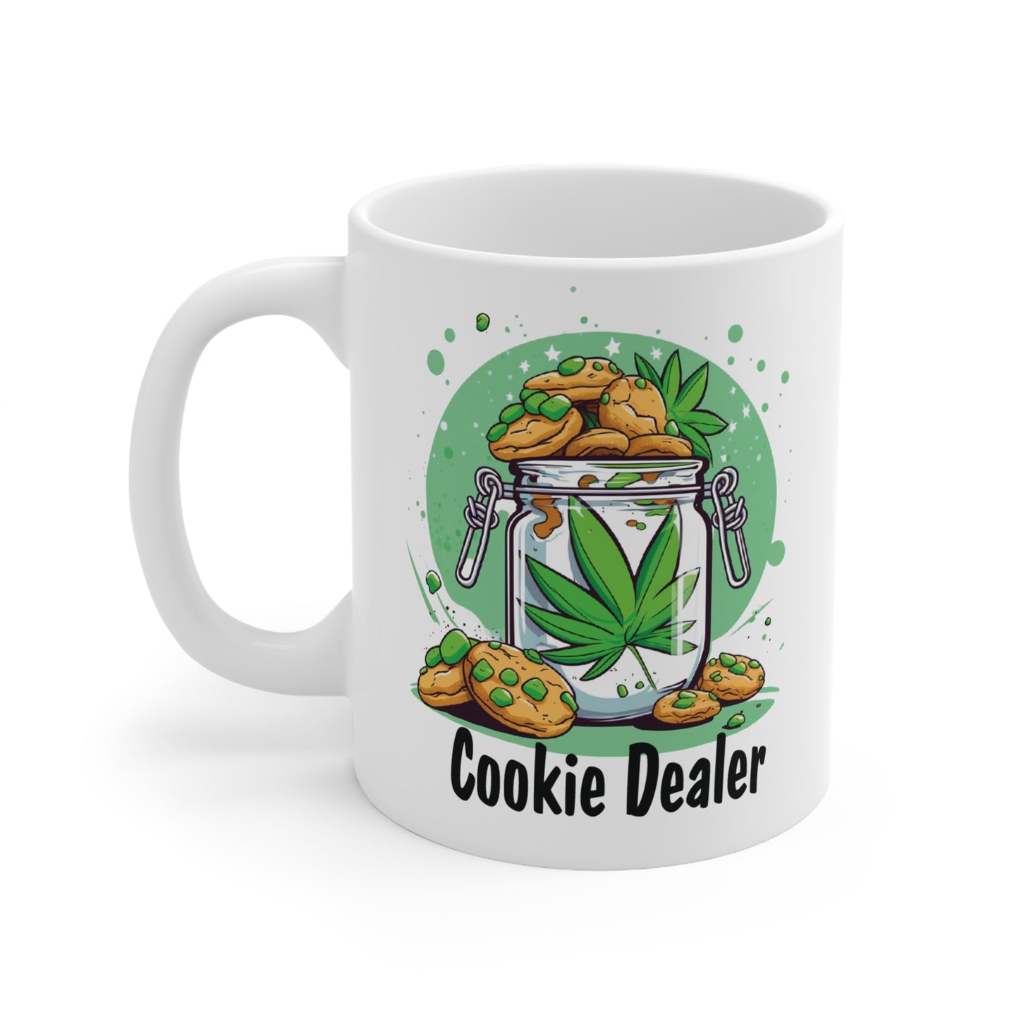 Cookie Dealer Ceramic Coffee Cups | Fun 11oz & 15oz Mugs for Cookie Lovers