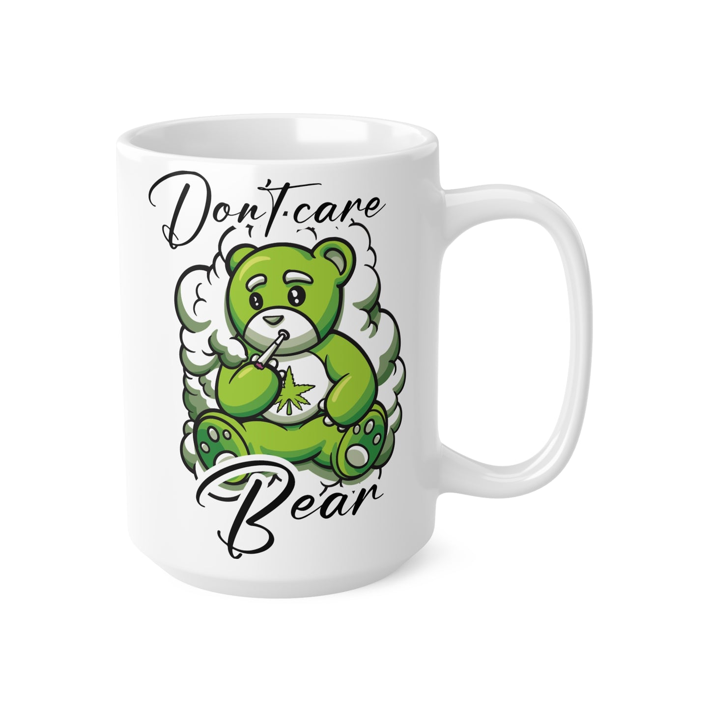 Funny Don’t Care Bear Ceramic Coffee Cups - 11oz & 15oz