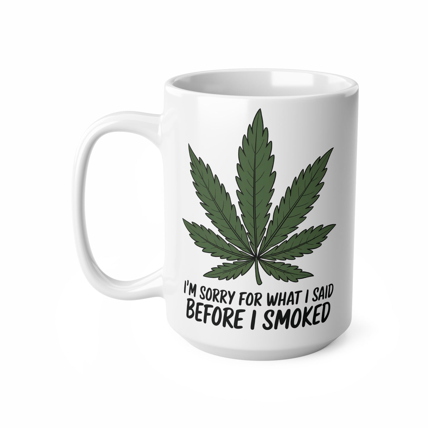 Ceramic Coffee Mugs with Cannabis Design, Funny Gifts for Weed Lovers, 11oz 15oz, Great for Home/Office, Unique Birthday Present, [...]