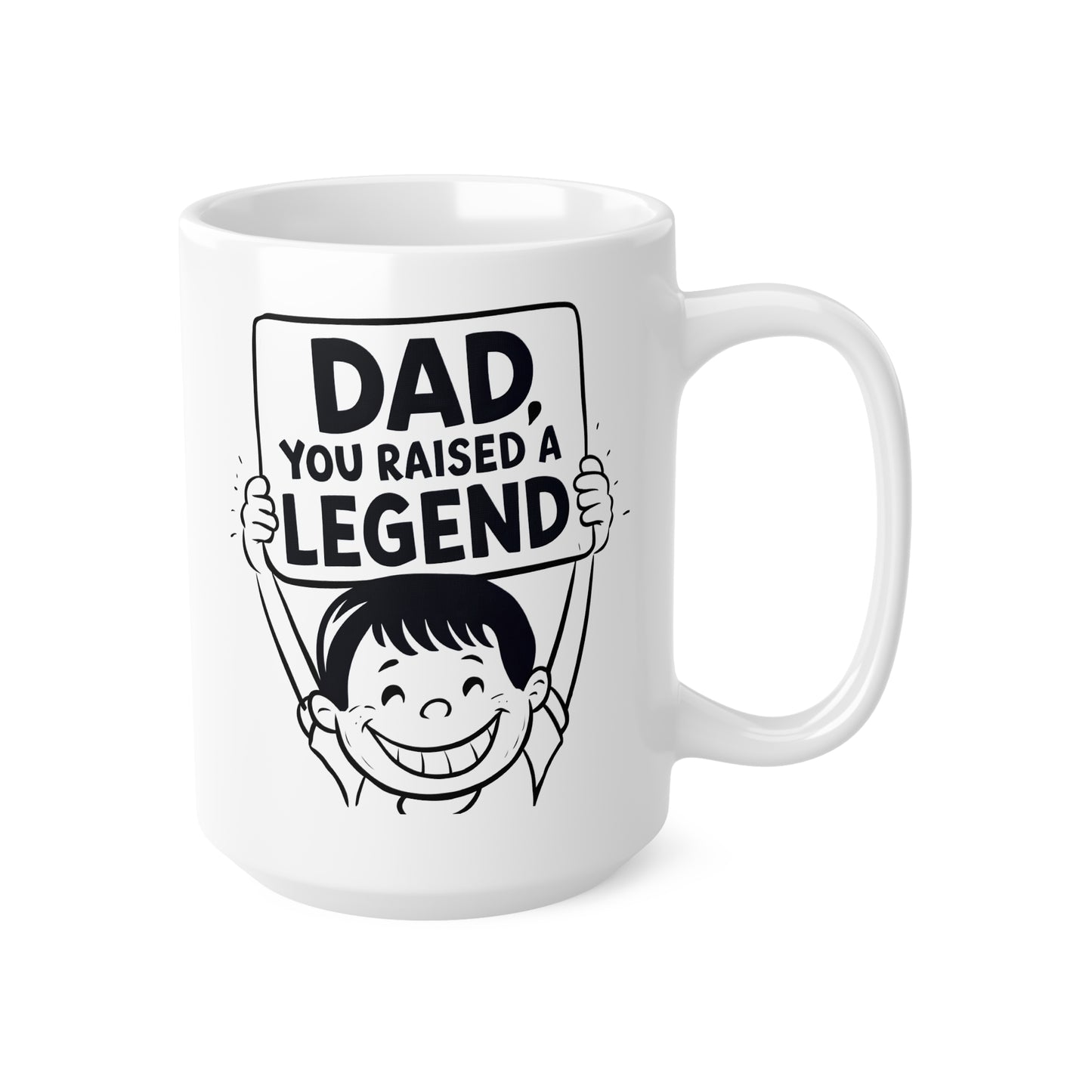 Dad Hero Coffee Mug - 11oz & 15oz - Perfect Gift for Father's Day