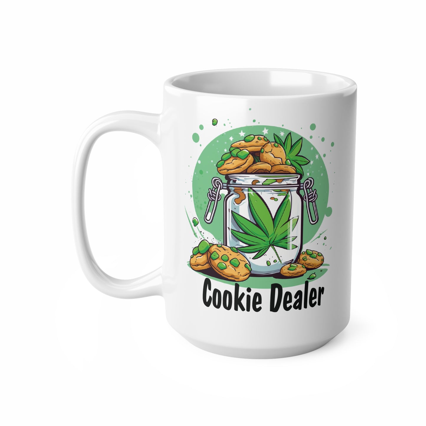 Cookie Dealer Ceramic Coffee Cups | Fun 11oz & 15oz Mugs for Cookie Lovers