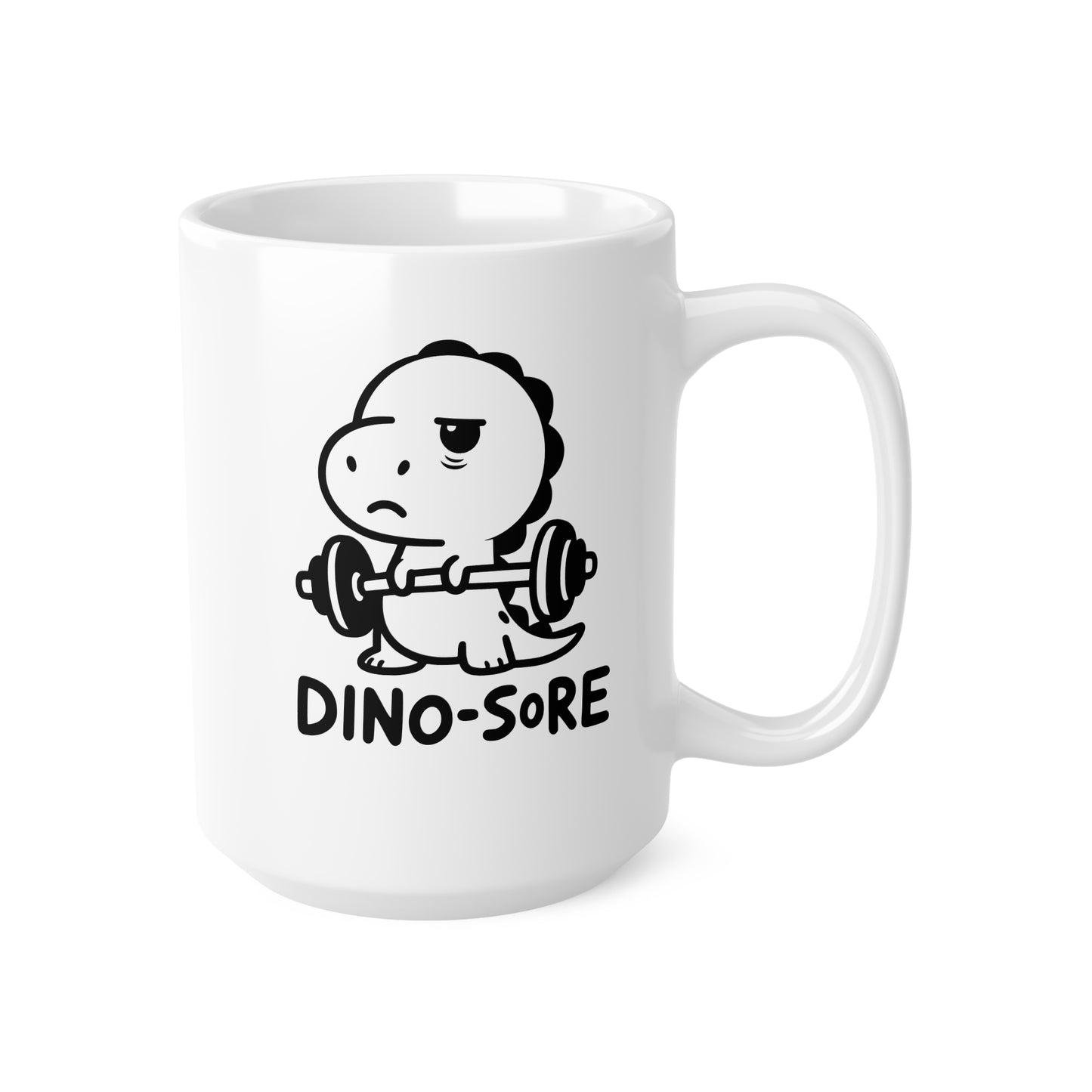 Funny Dinosaur Coffee Mug, Dino-Sore Ceramic Cup for Coffee Lovers, Gift for Gym Enthusiasts, Cute Drinkware for Home & Office, Quirky [...]