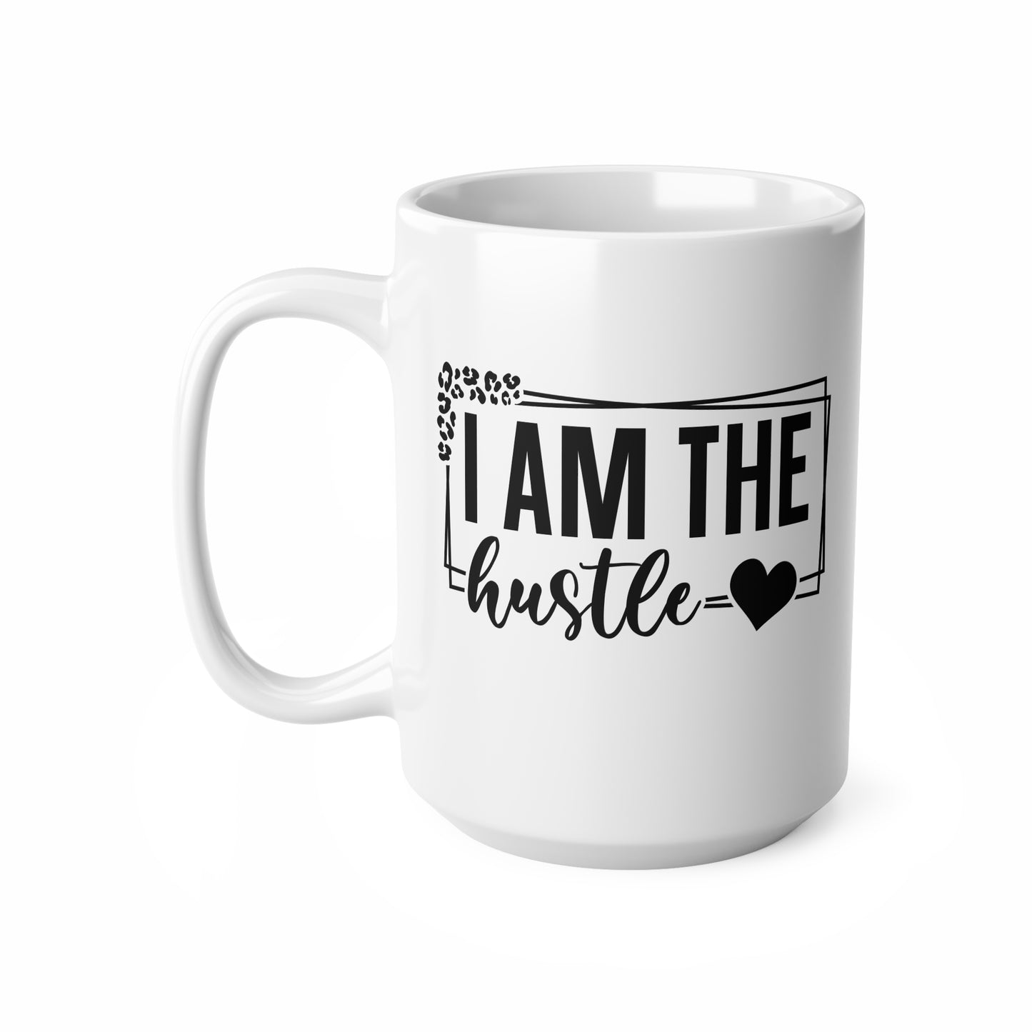Motivational Coffee Mug, I Am The Hustle, Inspirational Gift for Entrepreneurs, Office Decor, Perfect for Work or Home, 11oz 15oz