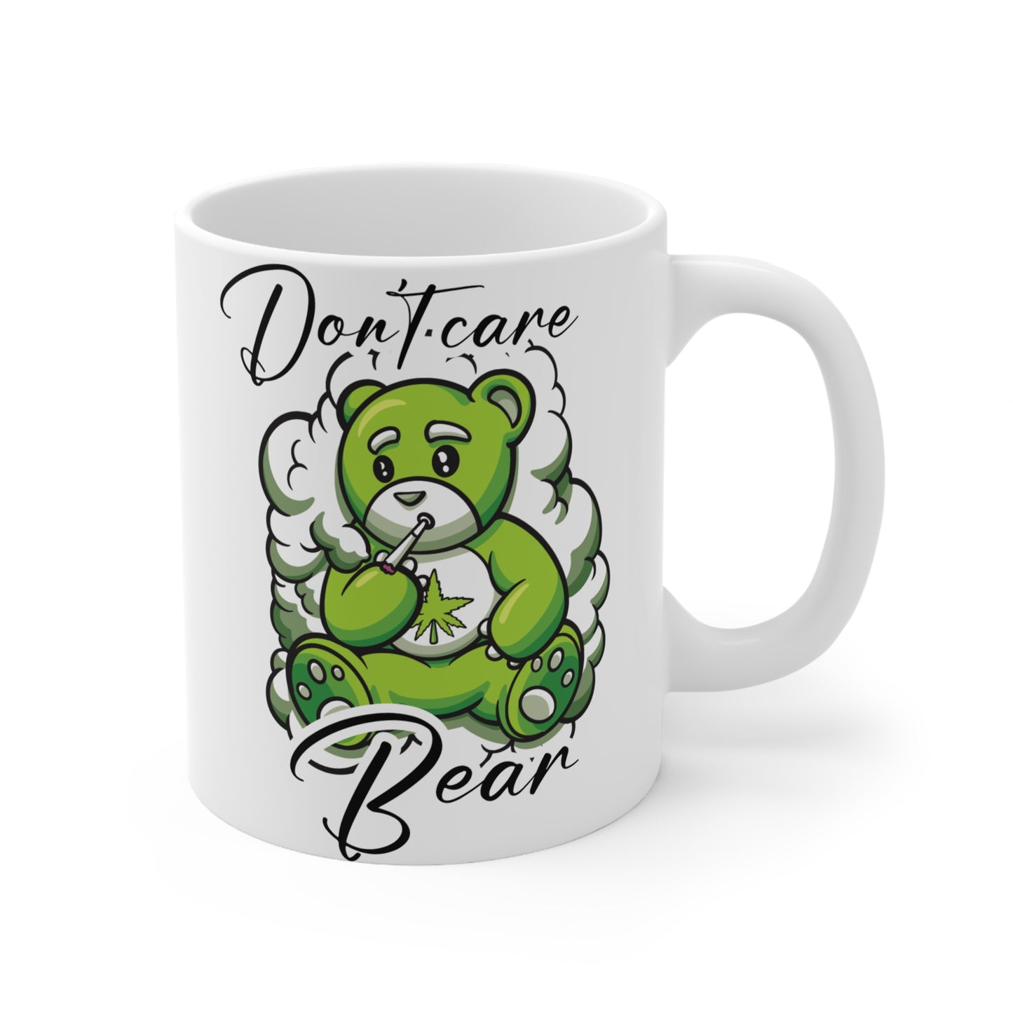 Funny Don’t Care Bear Ceramic Coffee Cups - 11oz & 15oz