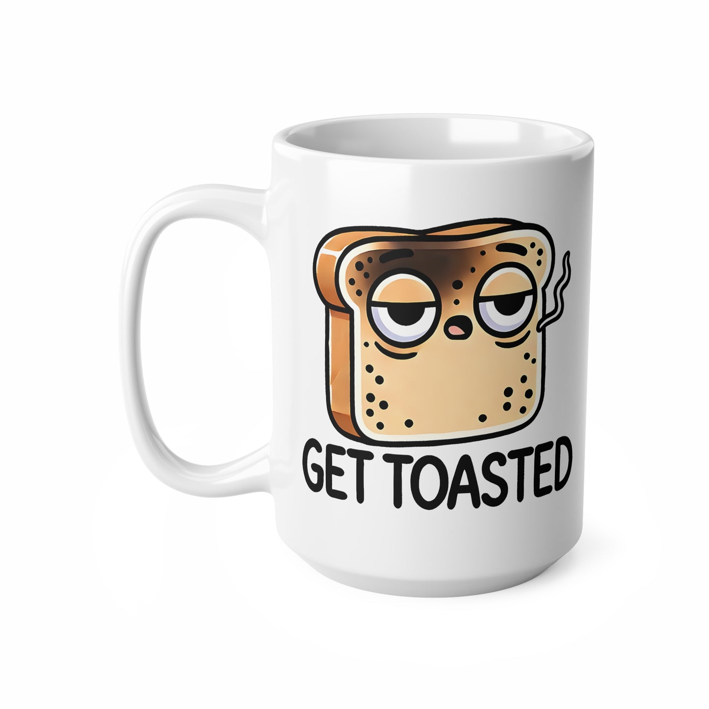 Funny Coffee Mug - Get Toasted - Perfect Gift for Coffee Lovers, Baristas, Holiday Celebration, Quirky Kitchen Decor